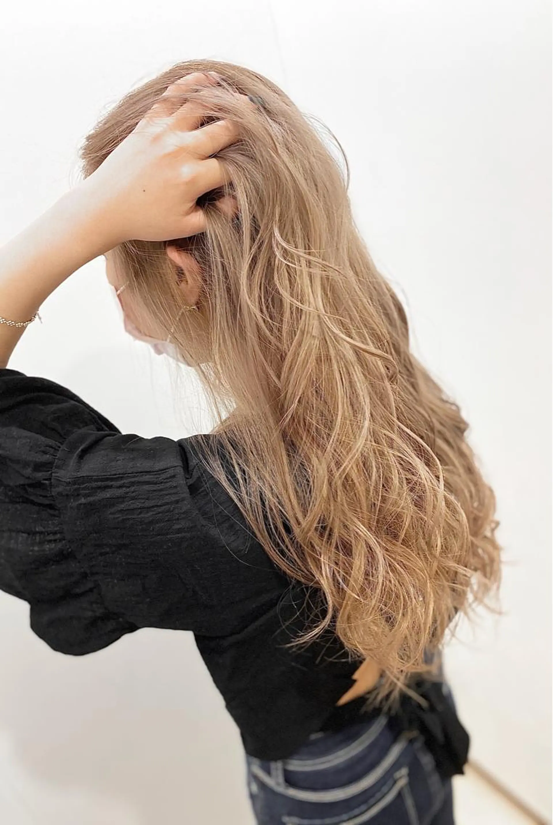 セミロング カラー ベージュカラー ミルクティーベージュ 🦋高瀬寛菜🦋 韓国/ブリーチのヘアスタイル