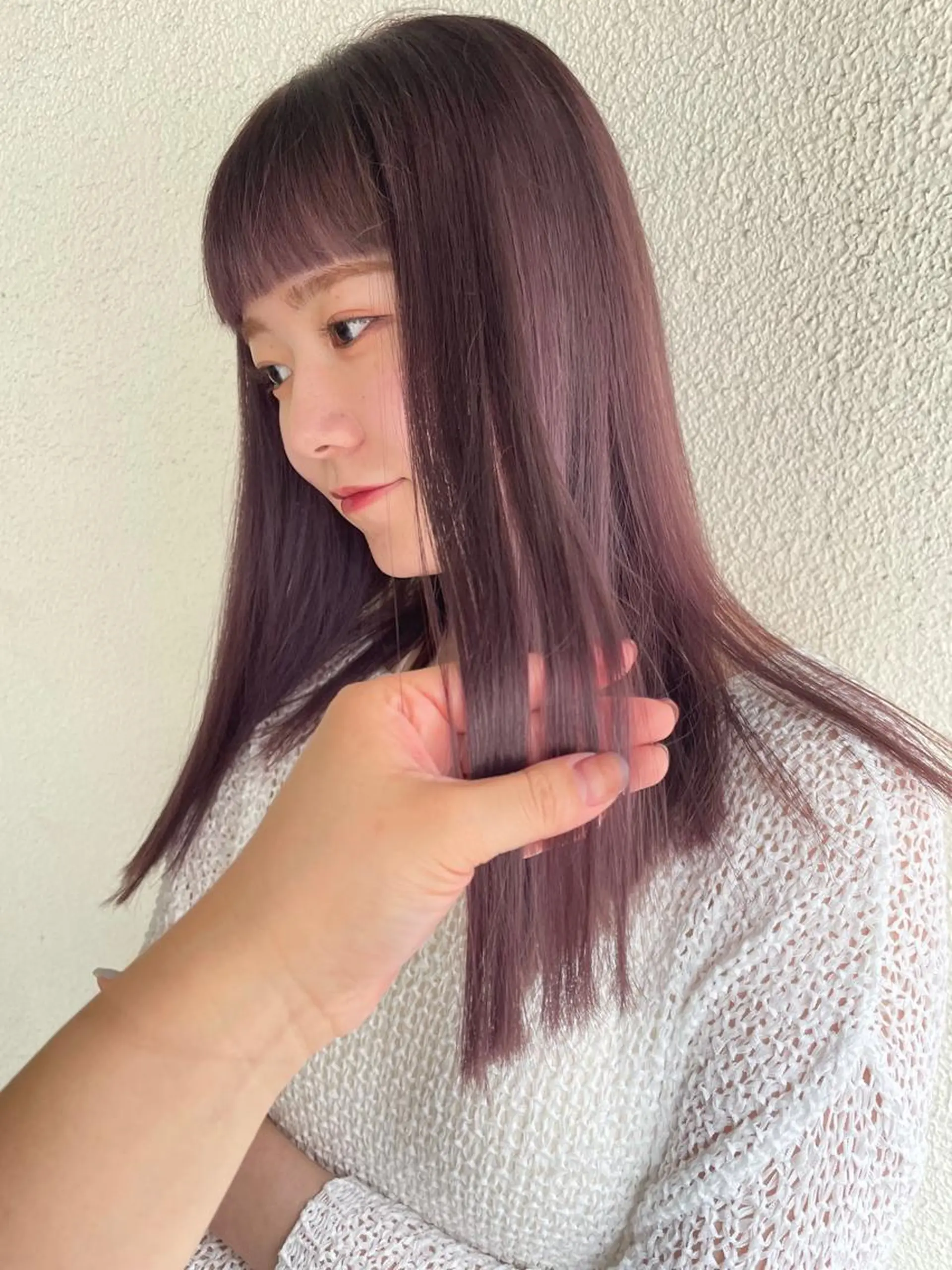 セミロング カラー ヘアアレンジ 髙塚碧🇰🇷 韓国ヘア🎗️のヘアスタイル