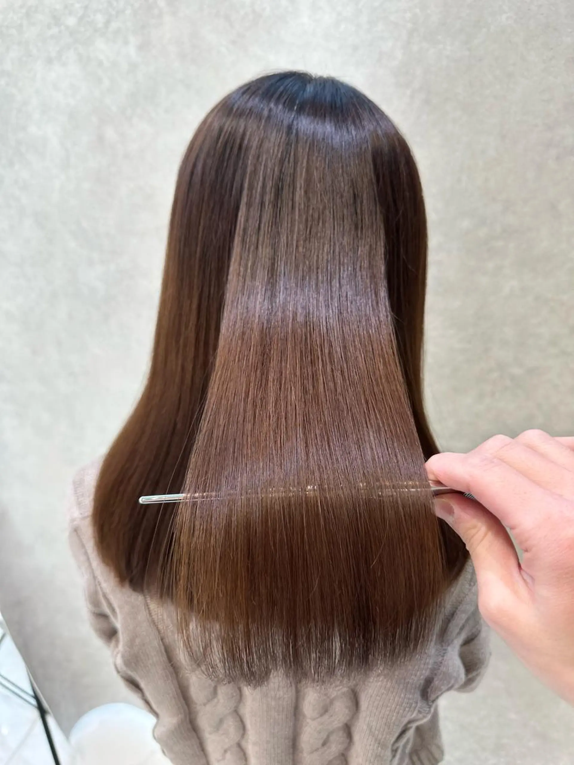 セミロング 縮毛矯正 トリートメント 🔸縮毛矯正/髪質 改善カラー石崎🔸のヘアスタイル