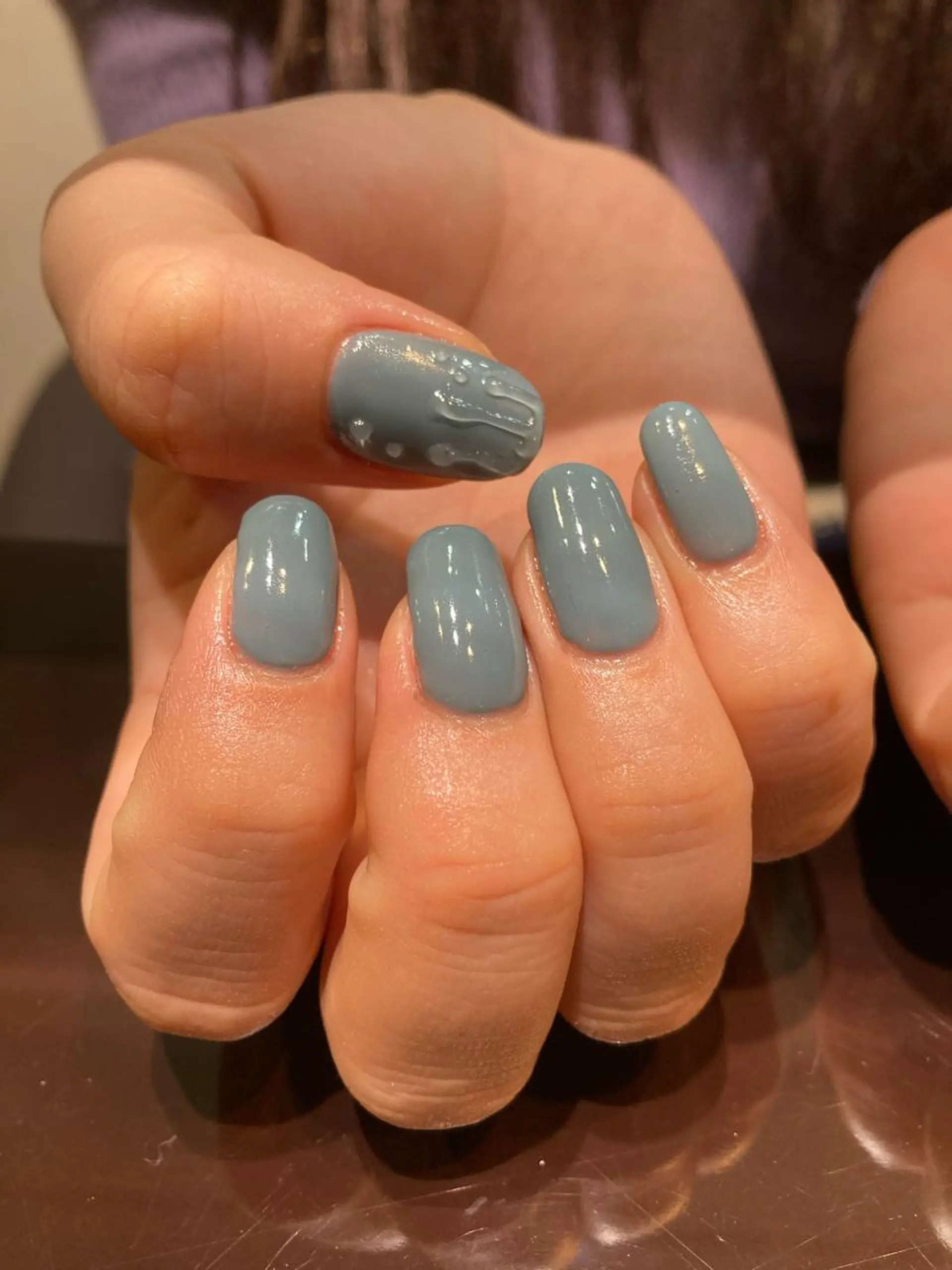 ショート ネイル アートネイル ワンカラーネイル ハンドネイル Monica nails/福島のネイルデザイン