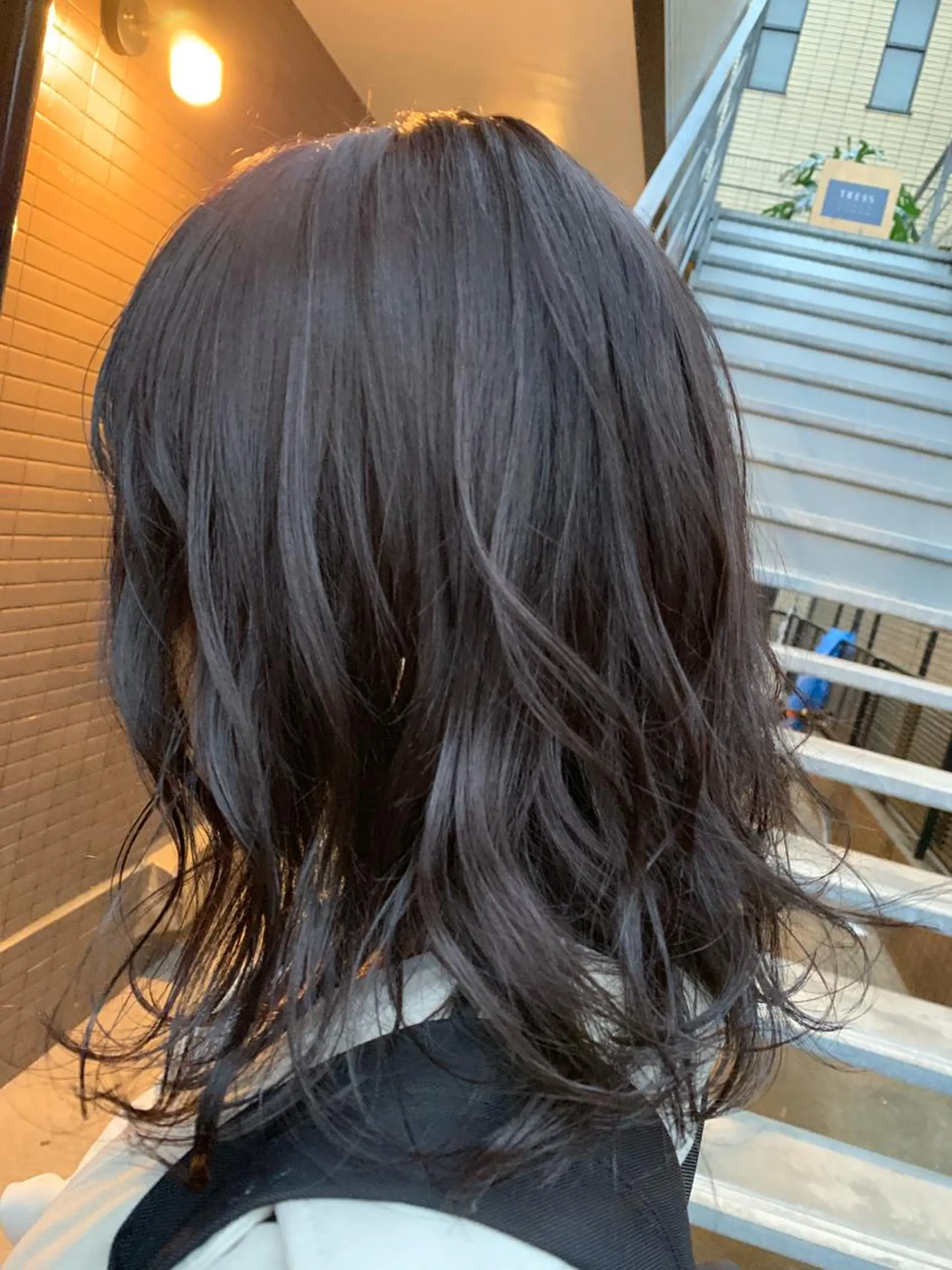 ミディアム カラー ブルーカラー ブルーバイオレット バイオレットカラー 【完全マンツー 恵比寿】佐藤 翔のヘアスタイル