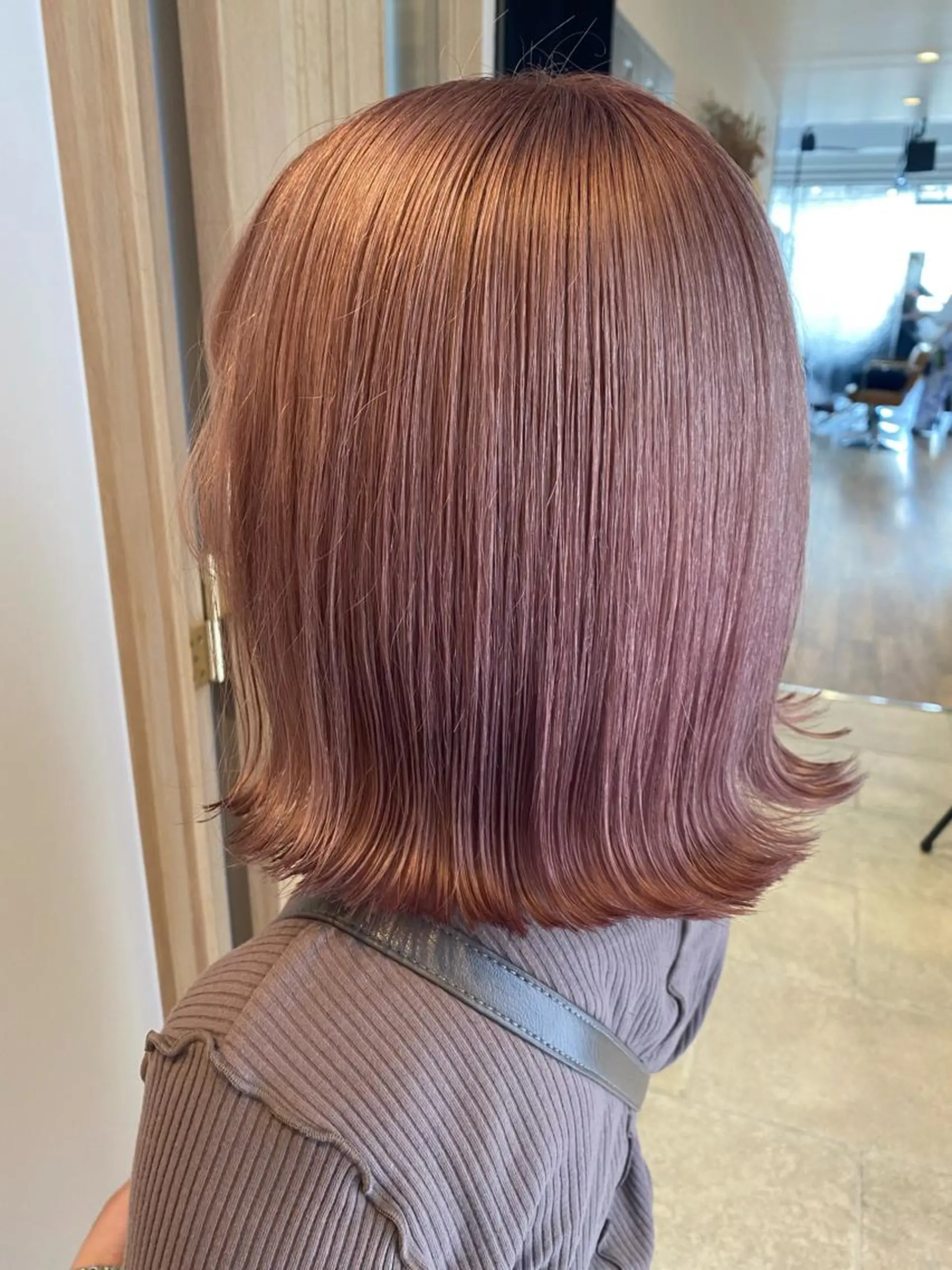 ミディアム カラー 韓国×髪質改善カラー 💎hinaのヘアスタイル