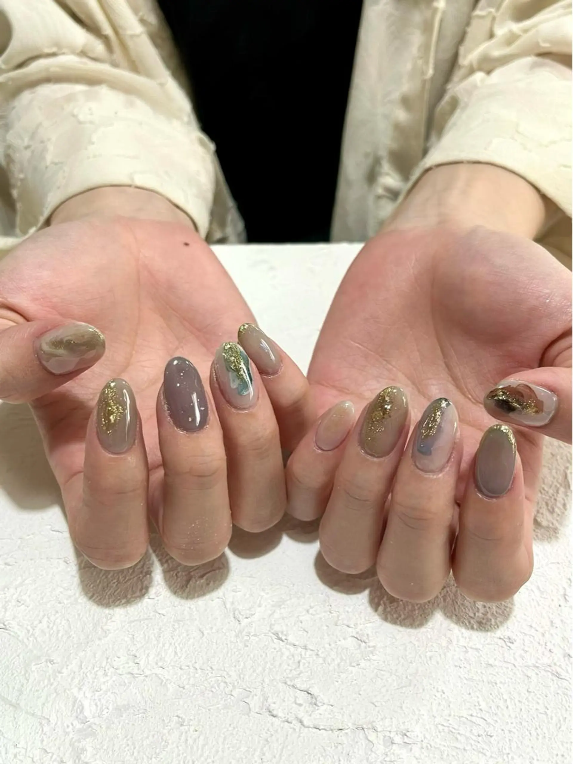 ネイル ジェルネイル ニュアンスネイル オフィスネイル パラジェル felice nailのネイルデザイン