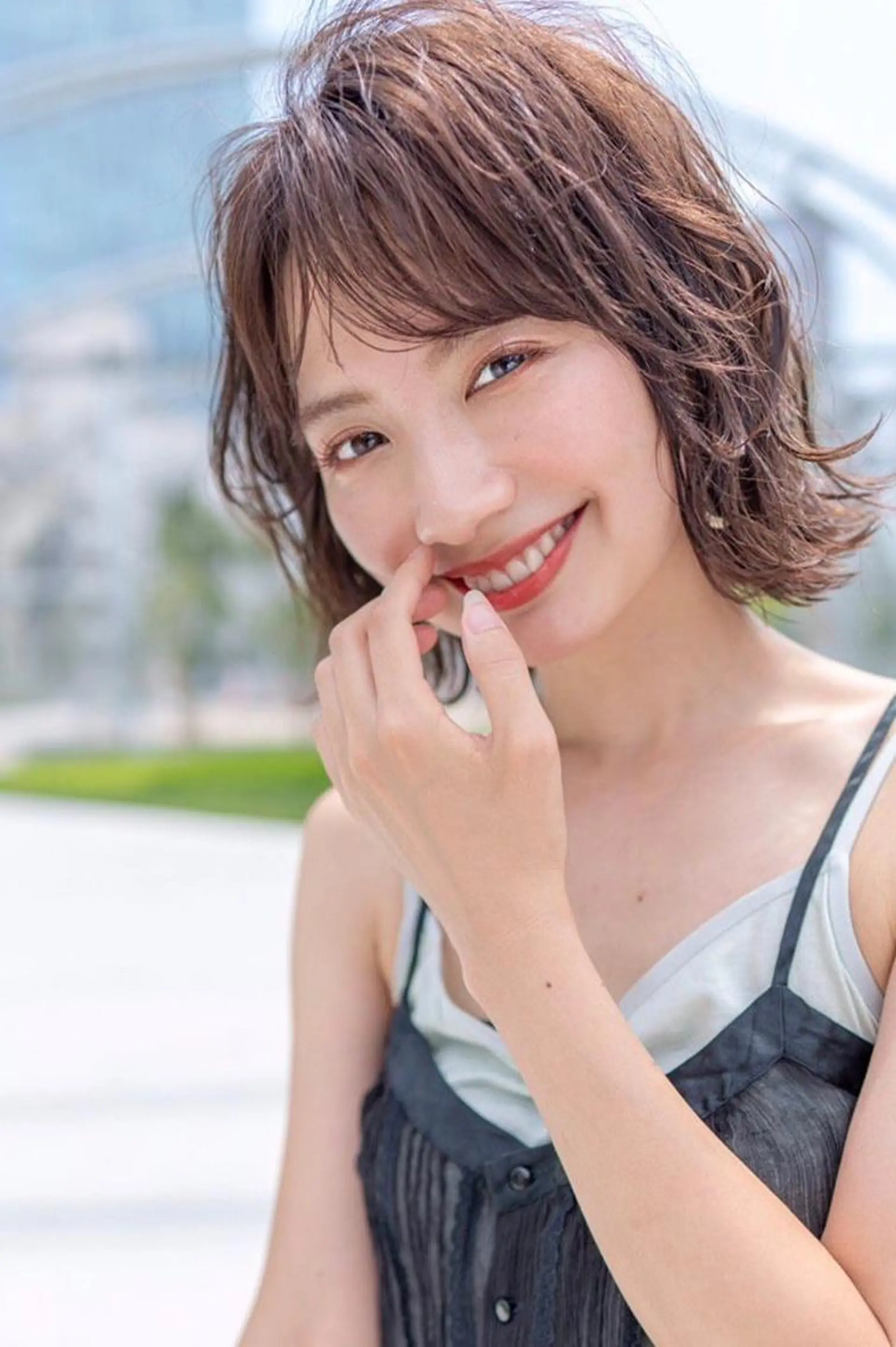 ミディアム カラー カット ヘアカラー トリートメント 🉐レイヤー/塩見 弘樹🉐渋谷のヘアスタイル