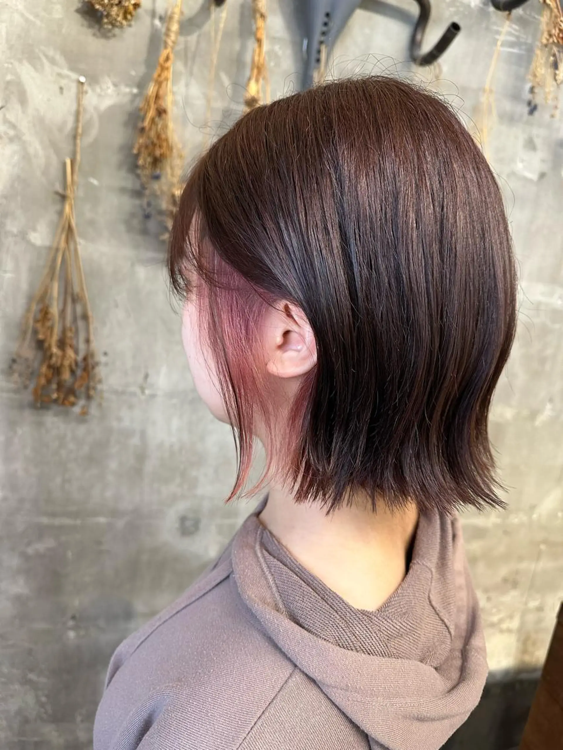 ミディアム カラー インナーカラー 竹内 麻乃のヘアスタイル