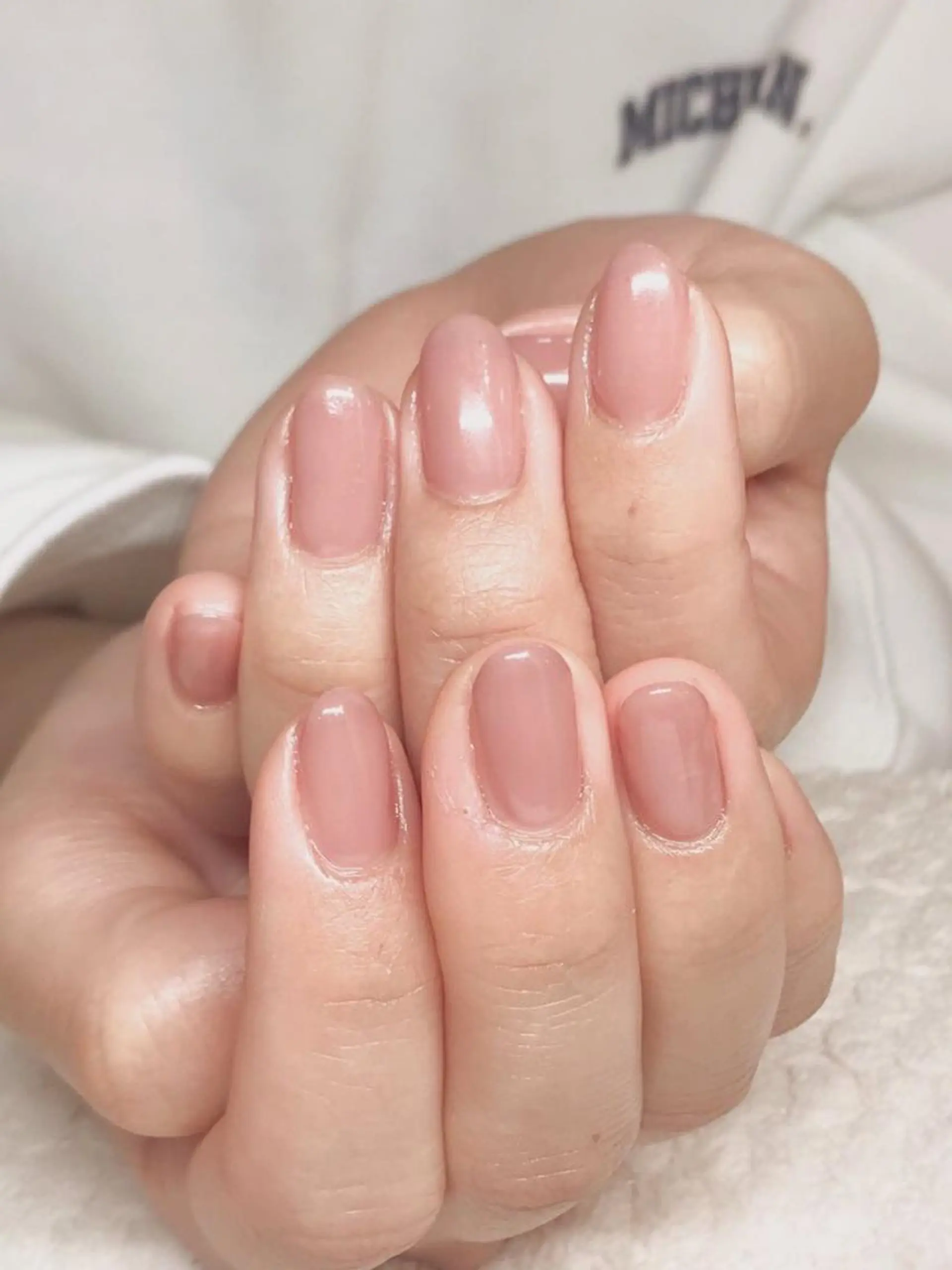 ネイル ジェルネイル オフィスネイル ワンカラーネイル ピンク シンプルネイル Nyanco Nailのネイルデザイン