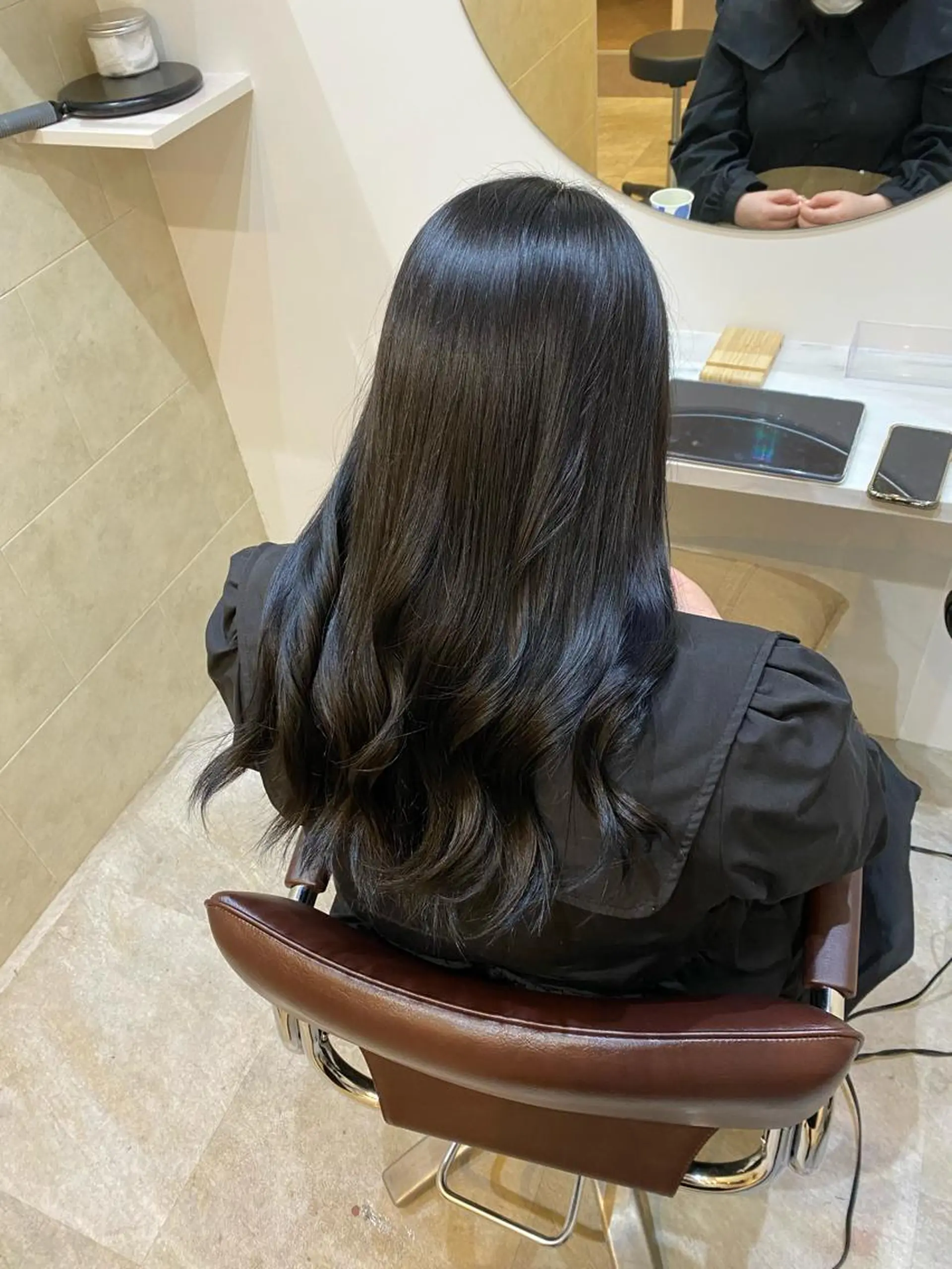 ロング カット ヘアカラー トリートメント 【髪質改善　艶髪】 布川　莉穂のヘアスタイル