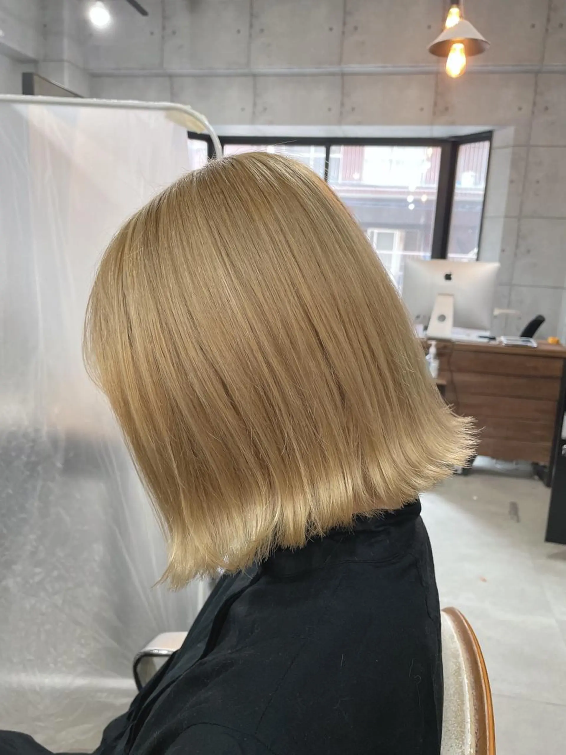 ミディアム カット ヘアカラー トリートメント ヘアセット 髪質改善色素改善特化 keiのヘアスタイル