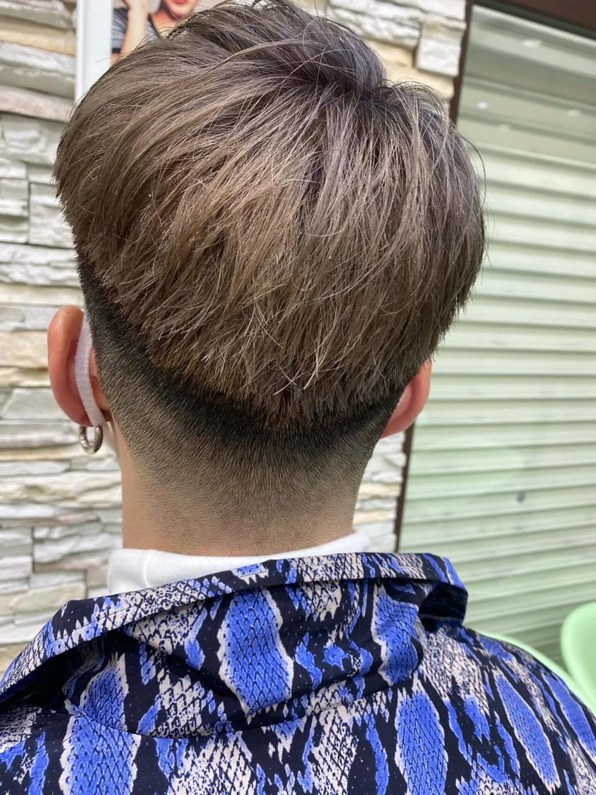 ショート カラー メンズ アッシュ パープルカラー パープルアッシュ Reverieアリオ /矢部世成のヘアスタイル