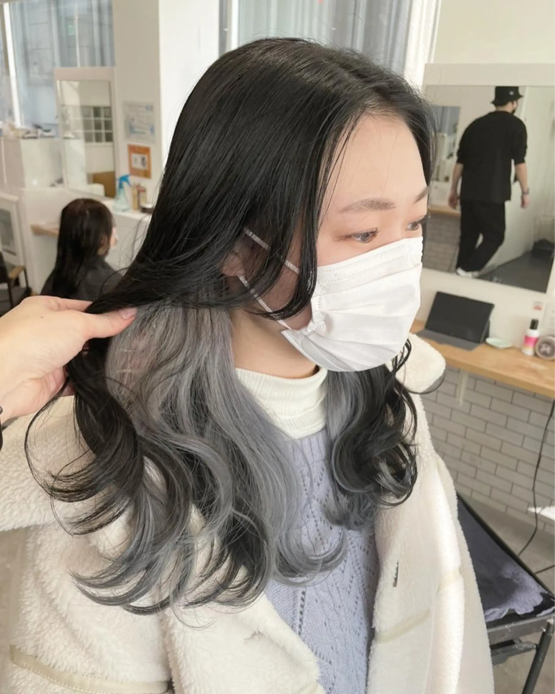 ロング カラー JIL BLAN 京都所属・RU RIのヘアスタイル