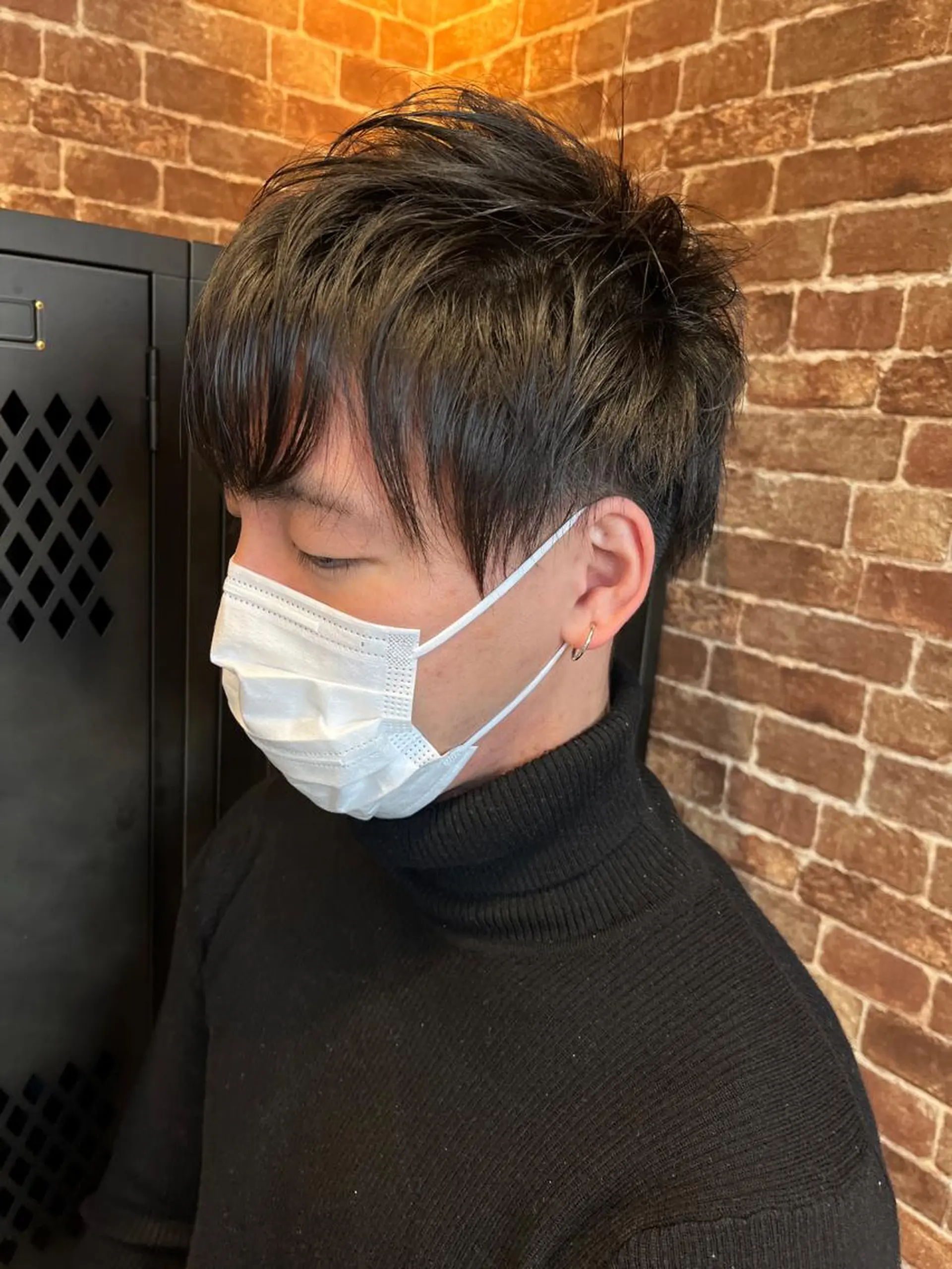 ショート カラー パーマ ヘアアレンジ メンズ キッズ ネイル マツエク・マツパ アイブロウ メンズハイライト メンズパーマ ブラウンカラー ケアカラー 透明感カラー 久木原 ゆりのヘアスタイル