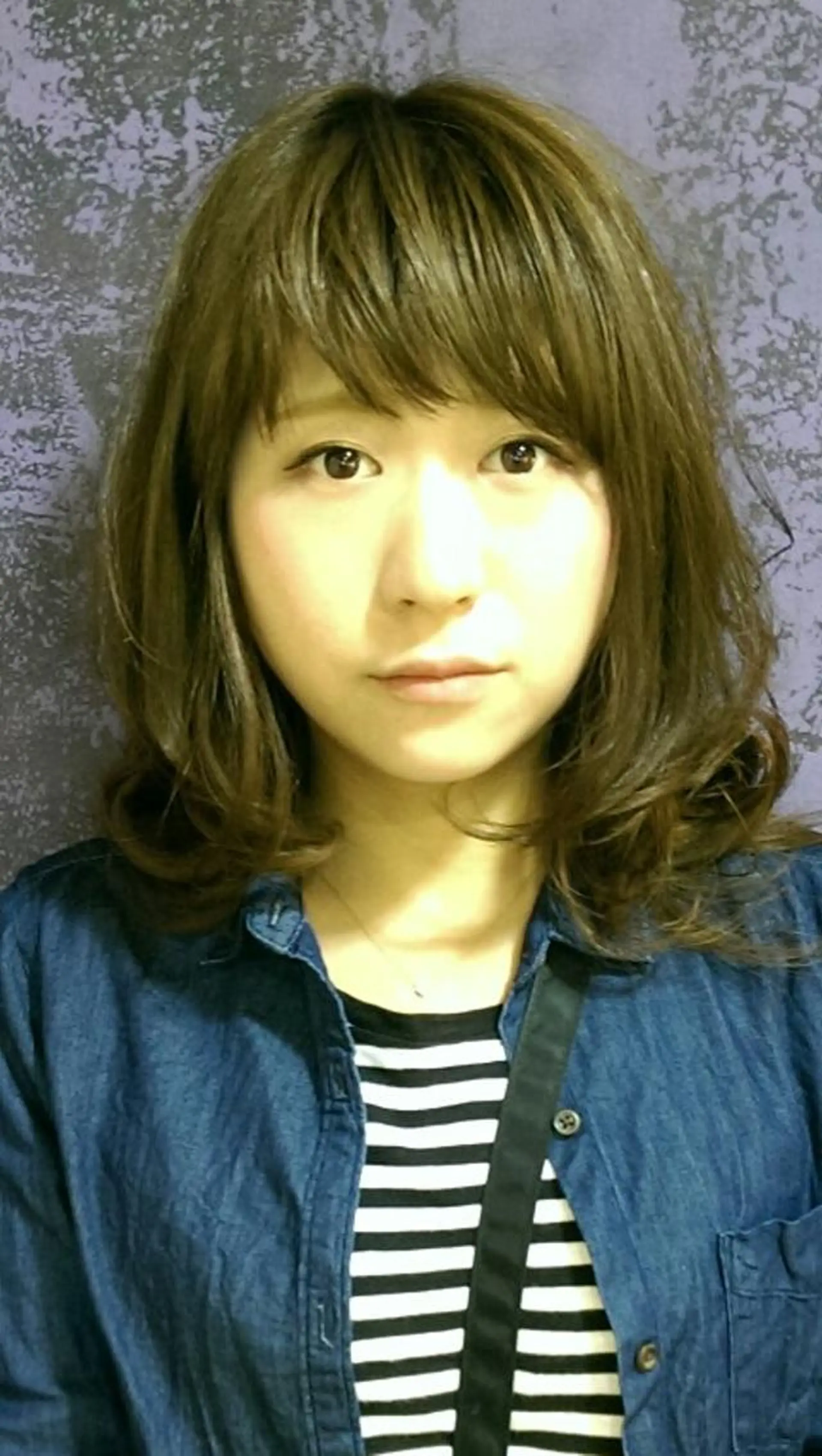 ミディアム セミロング カラー パーマ ★竹本 千春★のヘアスタイル