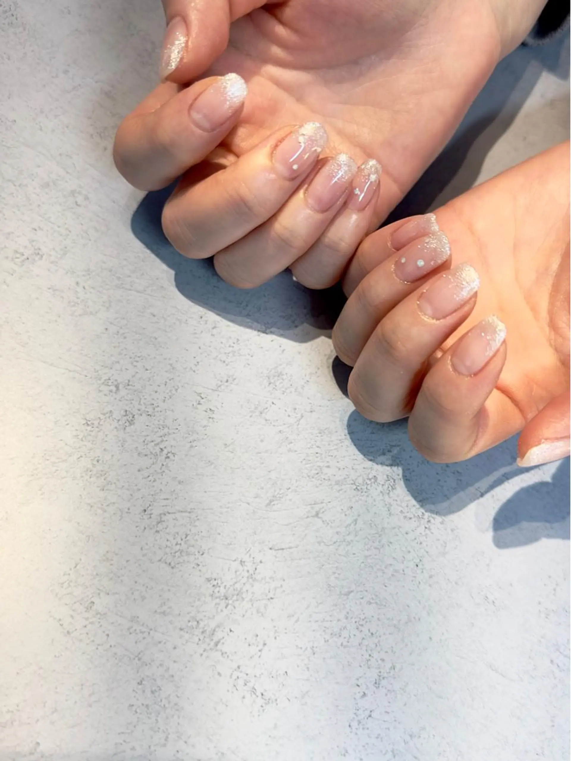 ネイル グラデーション キラキラネイル ハンドネイル Baden Nail ﾊﾞ-ﾃﾞﾝ ﾈｲﾙのネイルデザイン