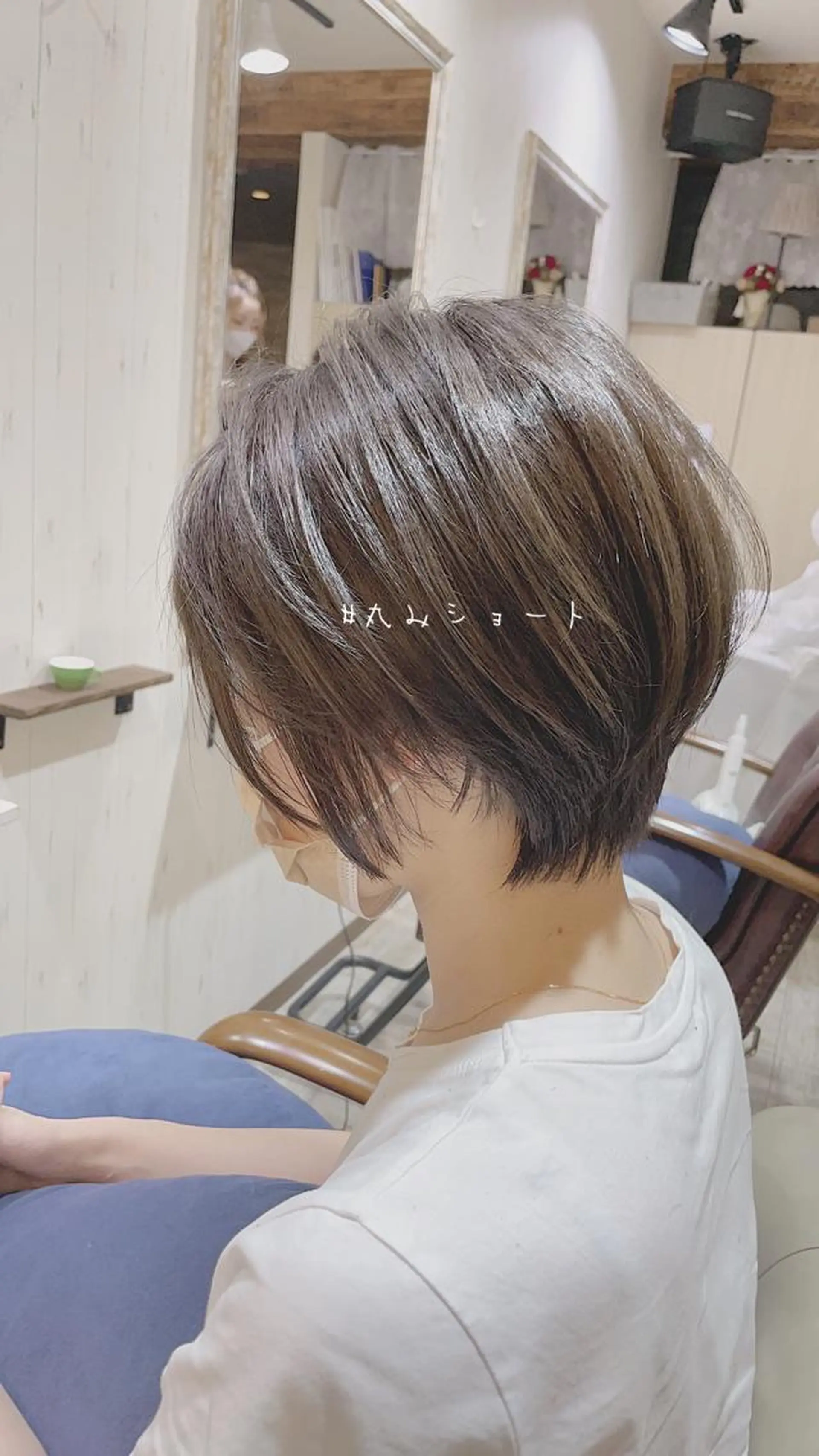 ショート ショートボブ アッシュ ミストバング ミルクティーブラウン オレンジブラウン 桜木町/西山竜一 /大人可愛い×美髪のヘアスタイル