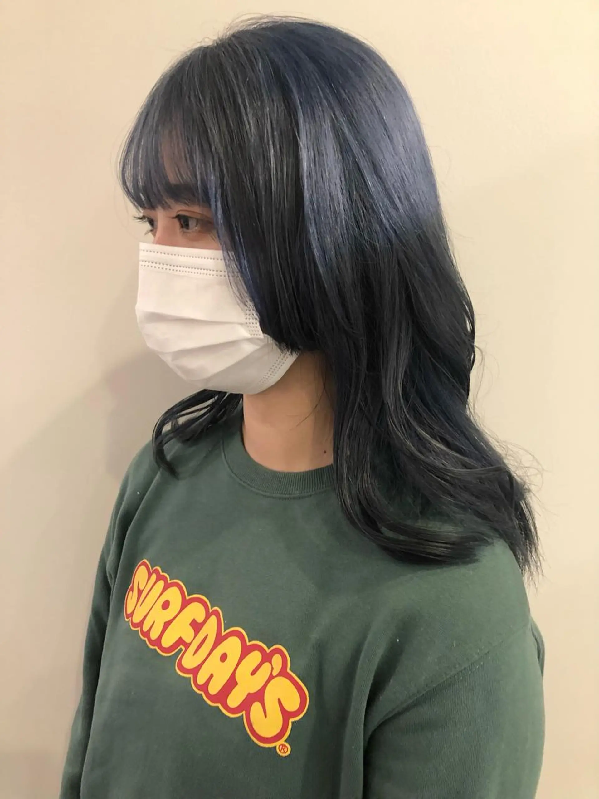 ロング カラー ブルーカラー ヘアカラー トリートメント 髪質改善/レイヤー/ お顔まわり/Ami.のヘアスタイル