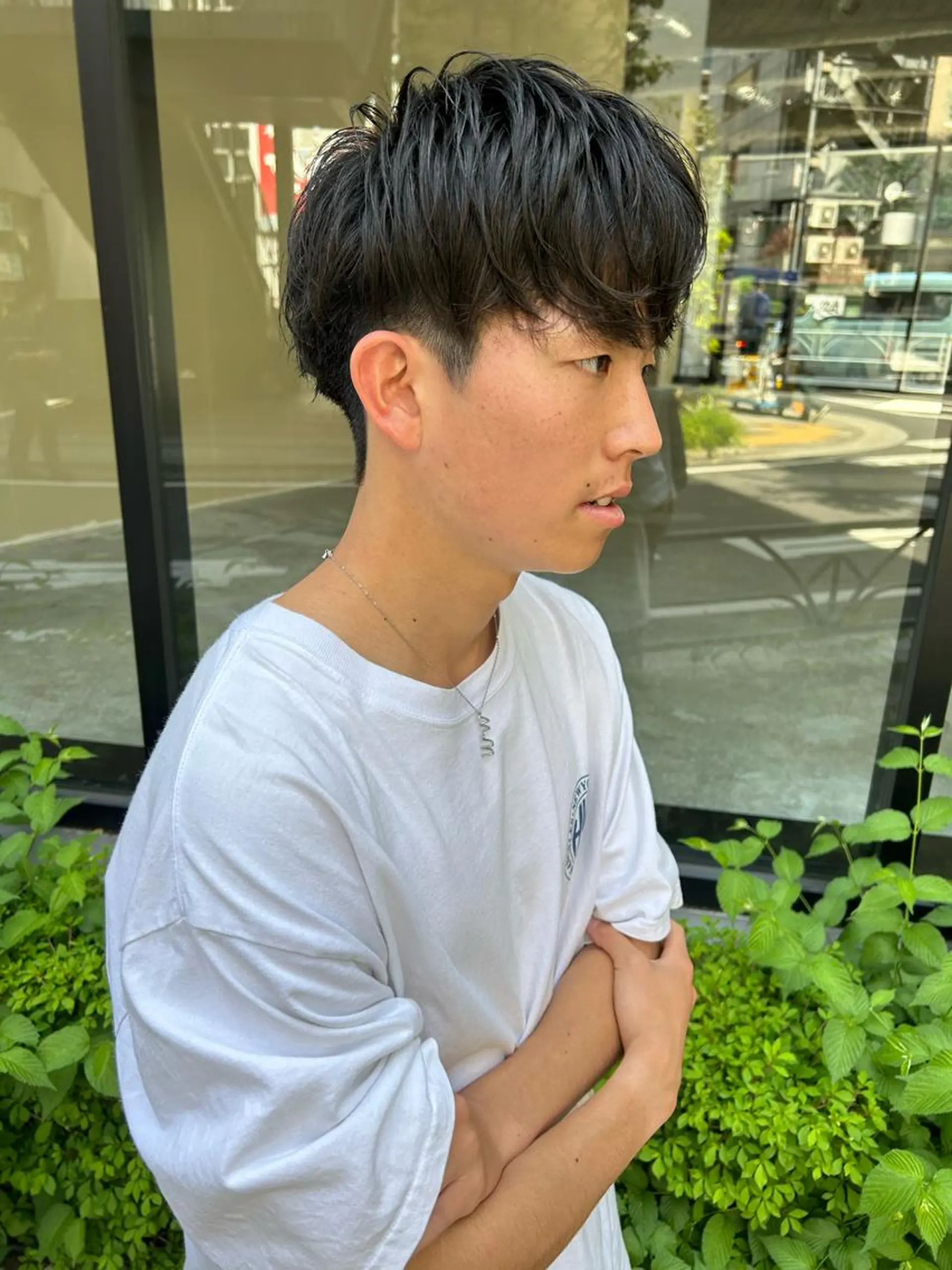 ショート メンズ メンズブリーチ メンズハイライト メンズインナーカラー マッシュ メンズパーマ カット 💈メンズ短髪特化 ✂︎伊藤大輝💈のヘアスタイル