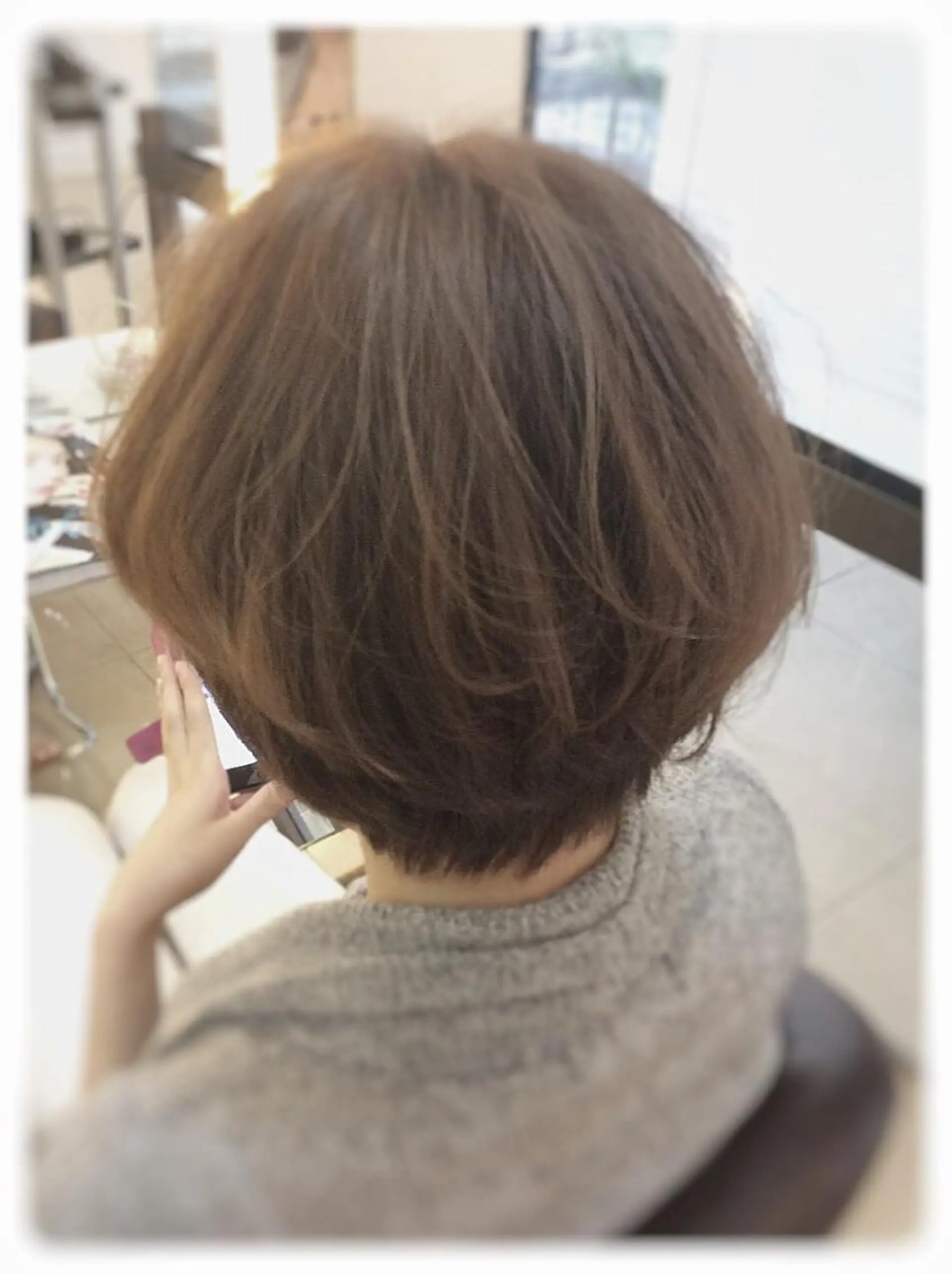 ショート カラー アッシュ ベージュカラー ショートヘア 似合わせ／代表 髪質改善/山田将大のヘアスタイル