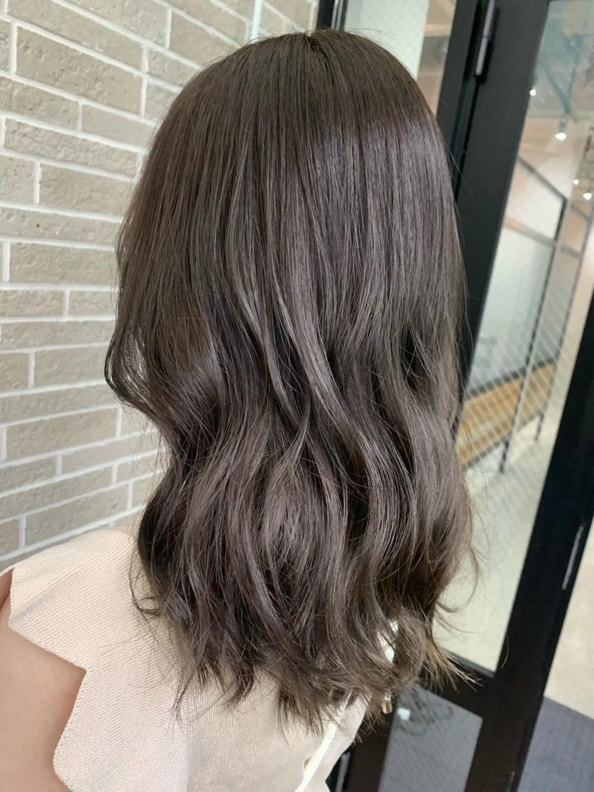 セミロング カラー ヘアアレンジ ヘアカラー kei/透明感カラー /ベージュ/インナーのヘアスタイル