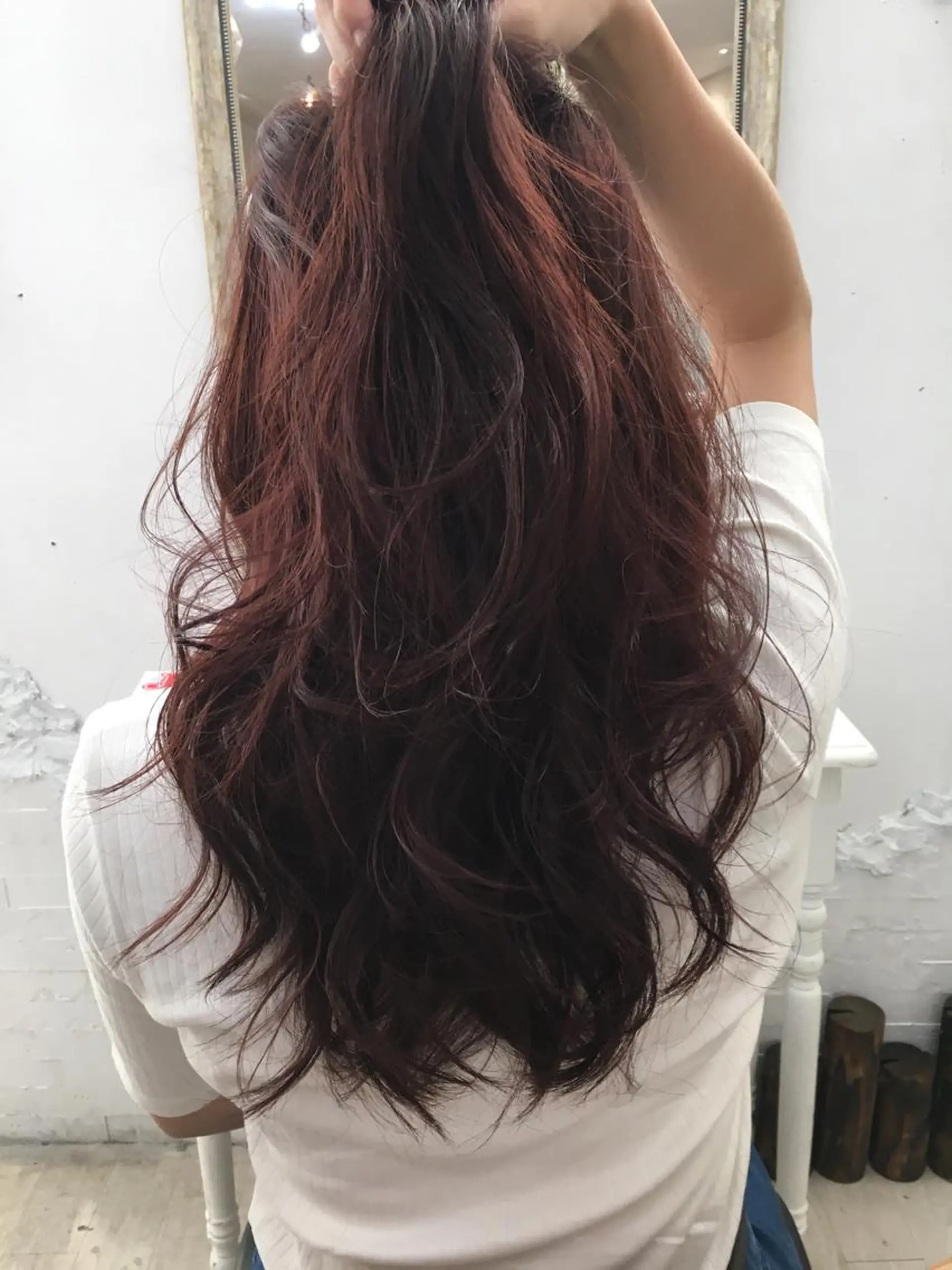 ショート ミディアム セミロング ロング カラー ピンクカラー エクステ(レミー毛) NINEのヘアスタイル