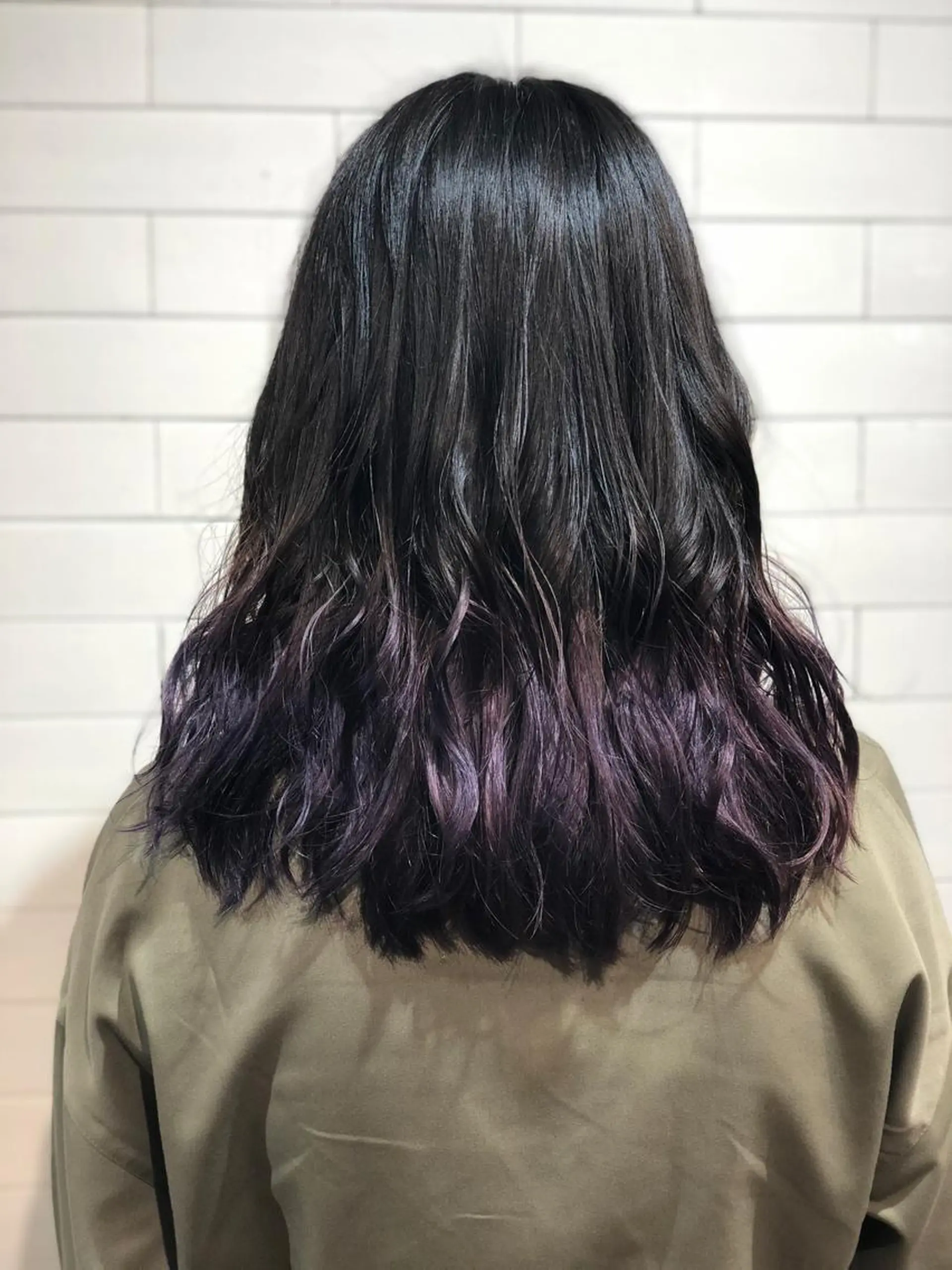 セミロング カラー 髪質改善⌇透明感 カラー⌇川上葵のヘアスタイル