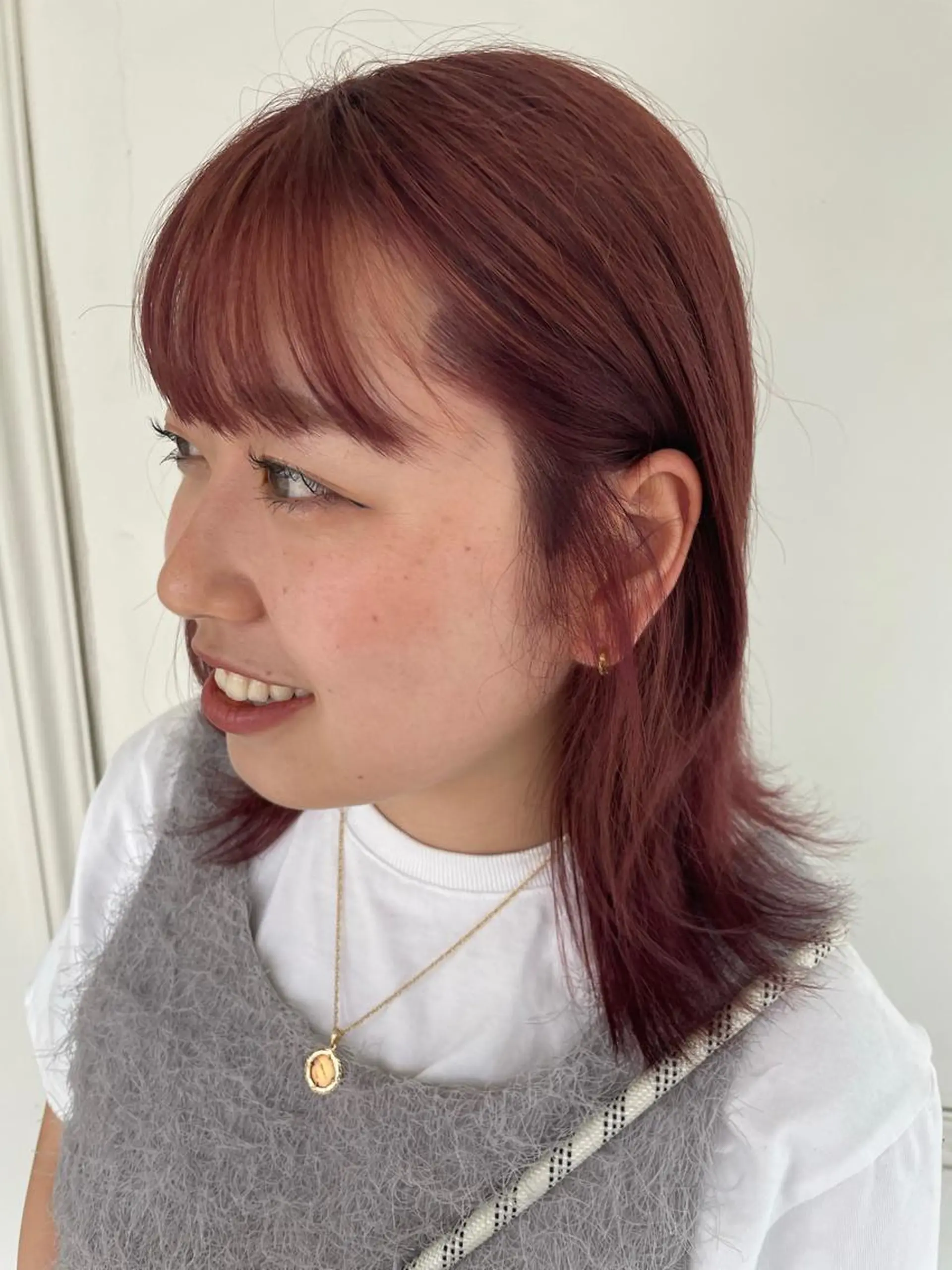 ミディアム カラー ヘアカラー 野田 カレンのヘアスタイル