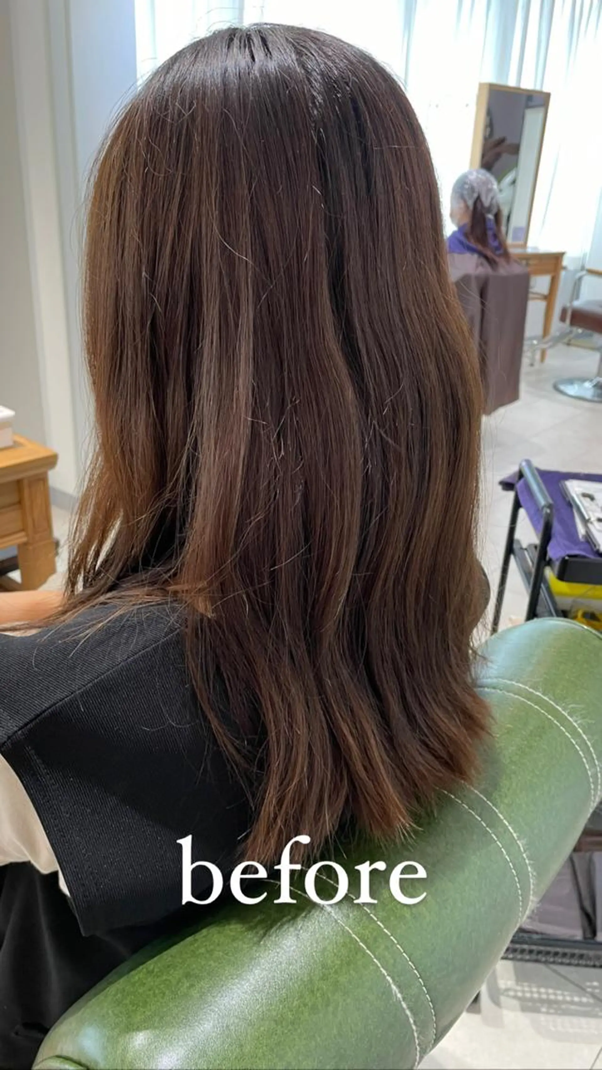 ミディアム カラー ブラウンカラー ナチュラルブラウン カット ヘアカラー トリートメント 過去一の柔髪ヘア 🌿einshairのヘアスタイル