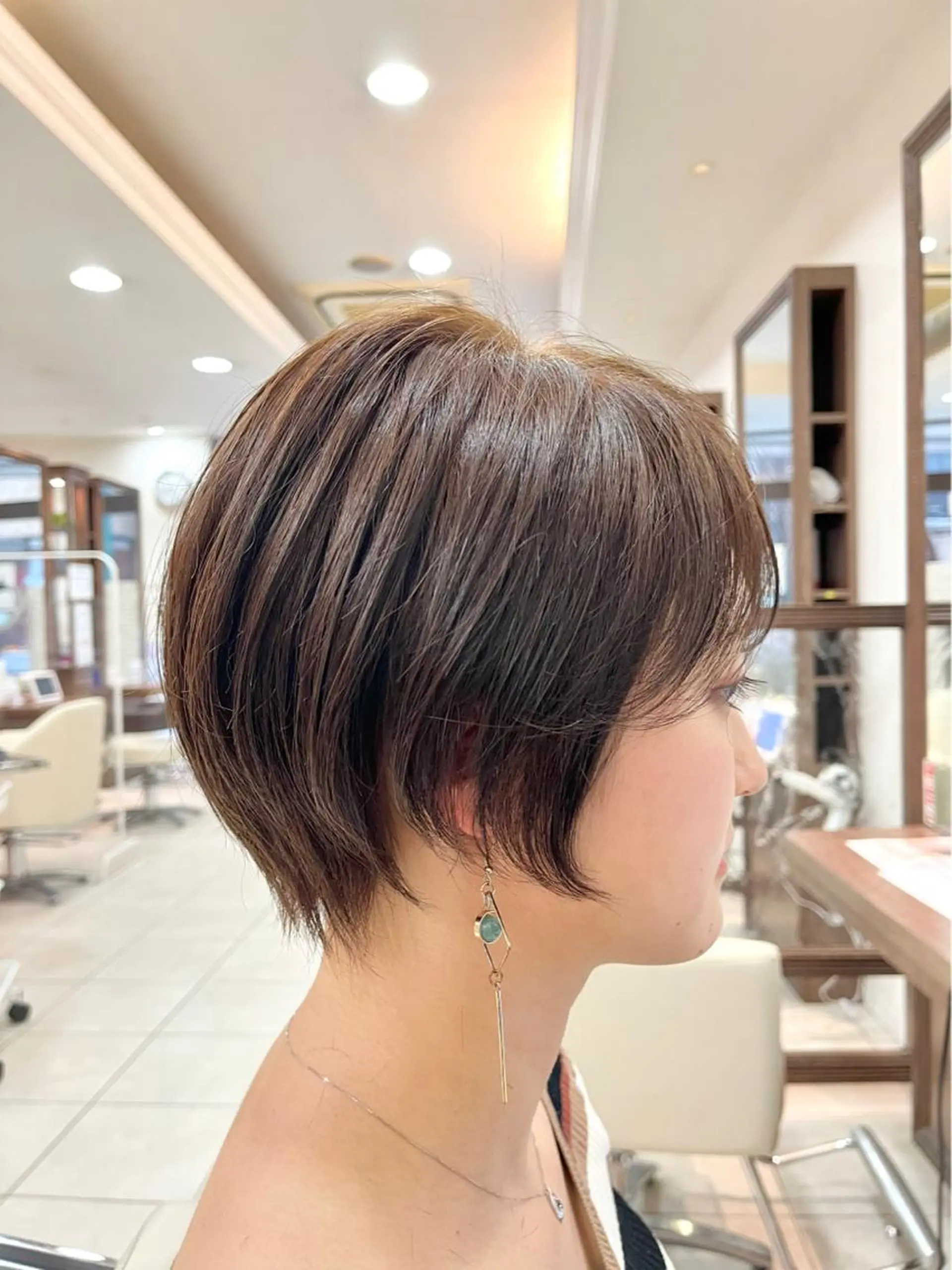 ショート ショートボブ ハンサムショート ボブ くびれヘア ハイライト カット トリートメント 《大人気髪質改善》 プログレス国分寺店のヘアスタイル