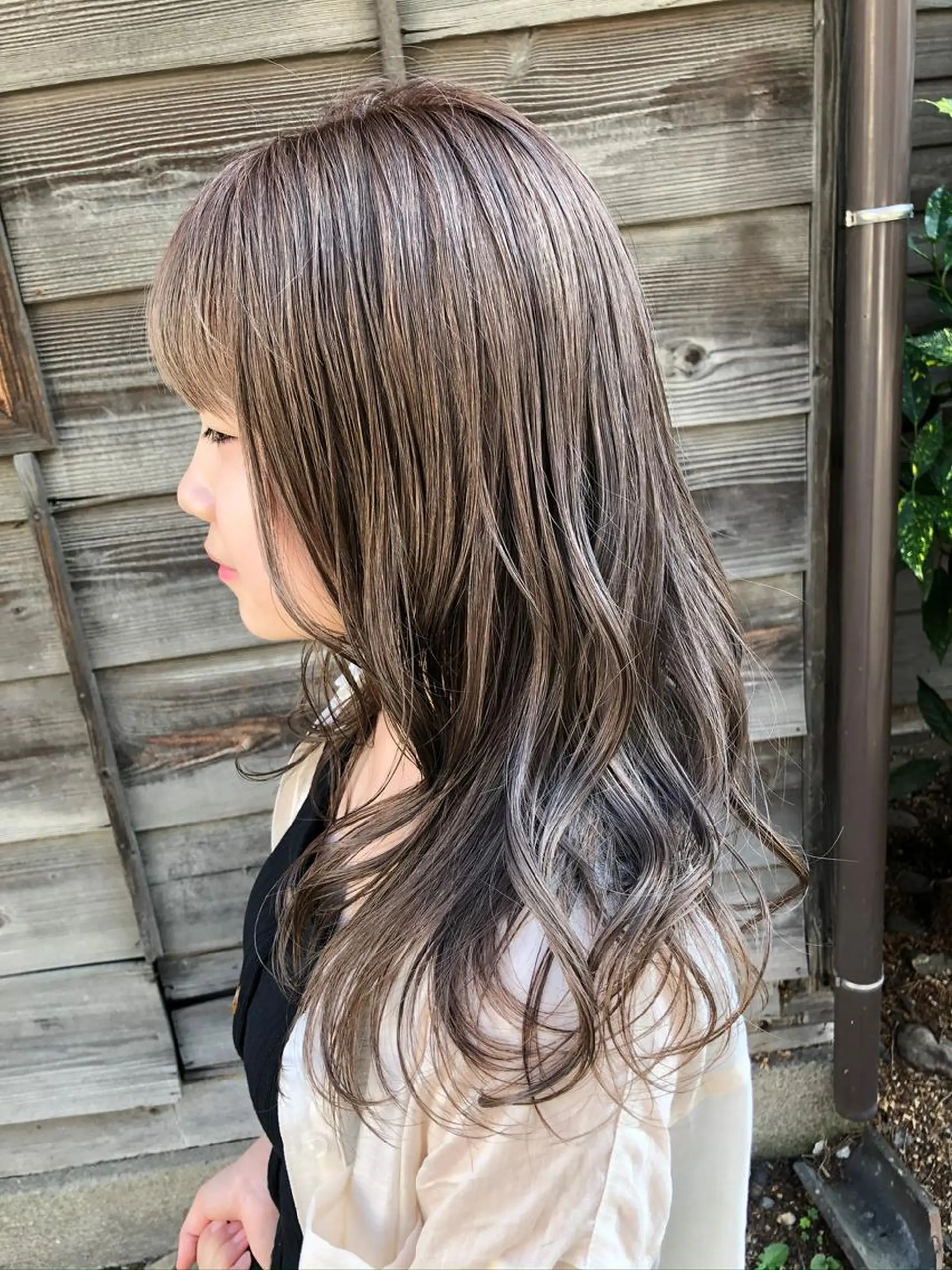 ロング カラー カット ヘアカラー トリートメント コレットヘアー 田中アヤノのヘアスタイル