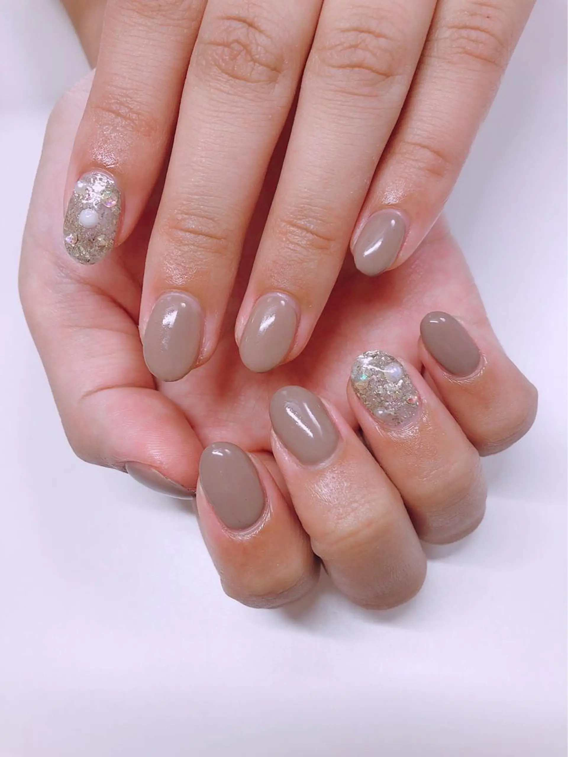 ネイル フットネイル グリーン オフィスネイル ワンカラーネイル Lily Roseスタッフ一同のマツエク・マツパデザイン