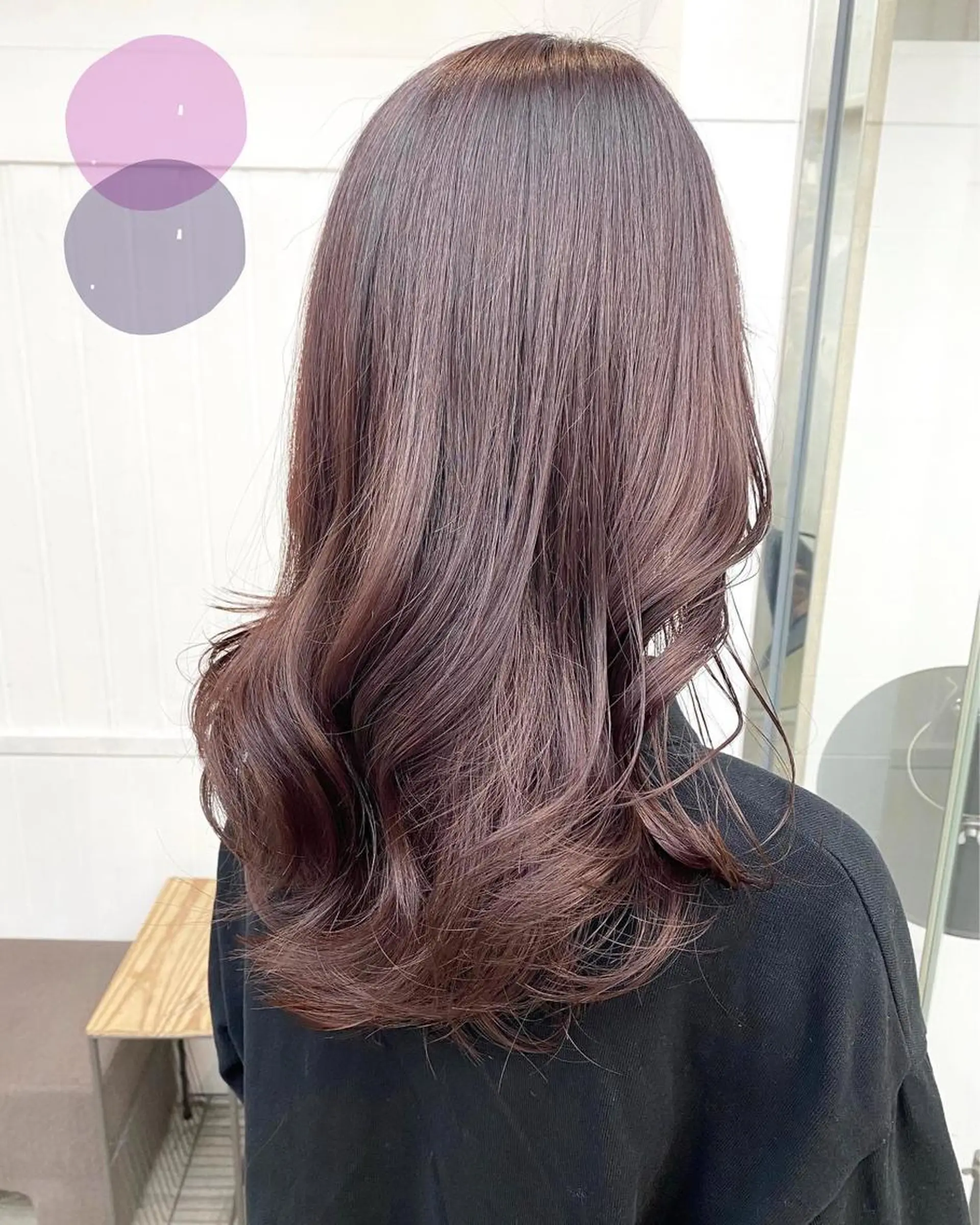 セミロング カラー カット ヘアカラー トリートメント B3  SHARE SALON【ビースリーシェアサロン】所属・☀️透明感color KURO☀️のヘアスタイル