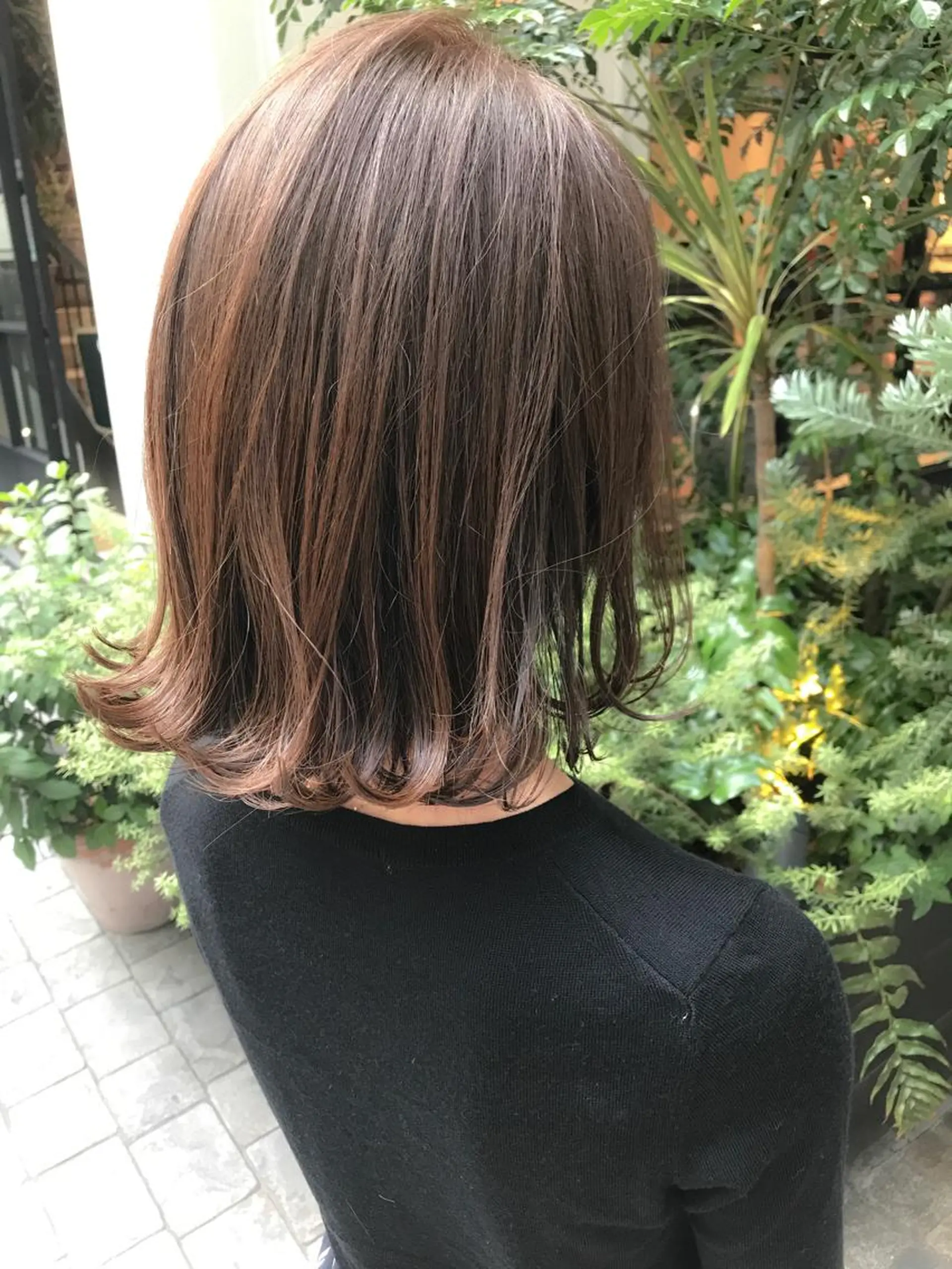 ミディアム 外ハネヘア LOMA🇰🇷 銀座クボタのヘアスタイル