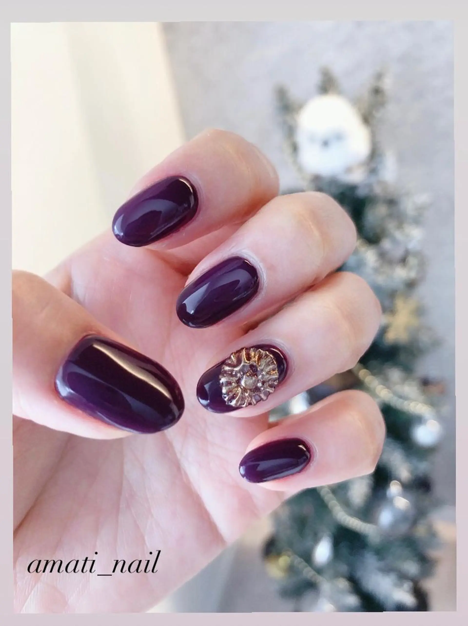 ネイル フラワーネイル ジェルネイル ミラーネイル ワンカラーネイル amati_nail TAKAKOのネイルデザイン