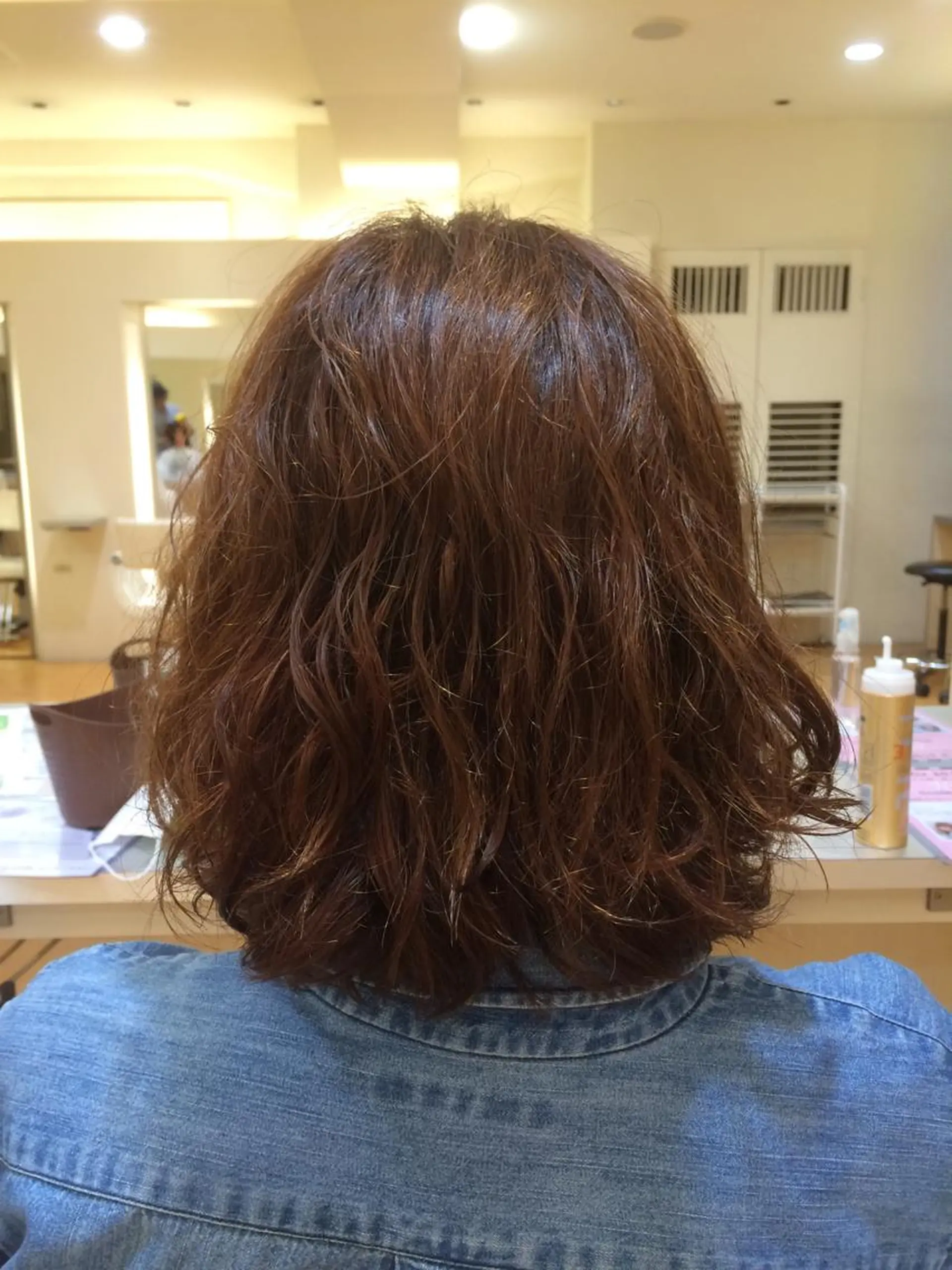 ショート ミディアム パーマ ミディアムパーマ タジマ ヤスヒサのヘアスタイル