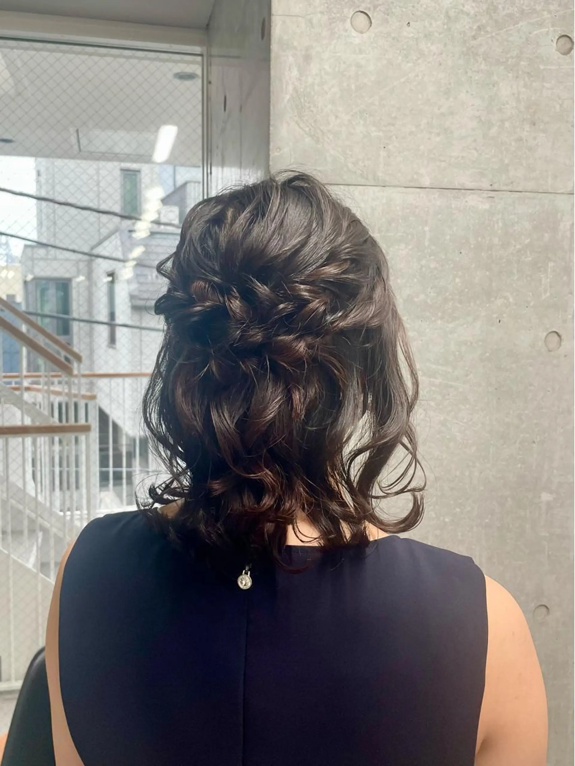ミディアム ヘアアレンジ メンズモテパーマ💙 fuwaのヘアスタイル