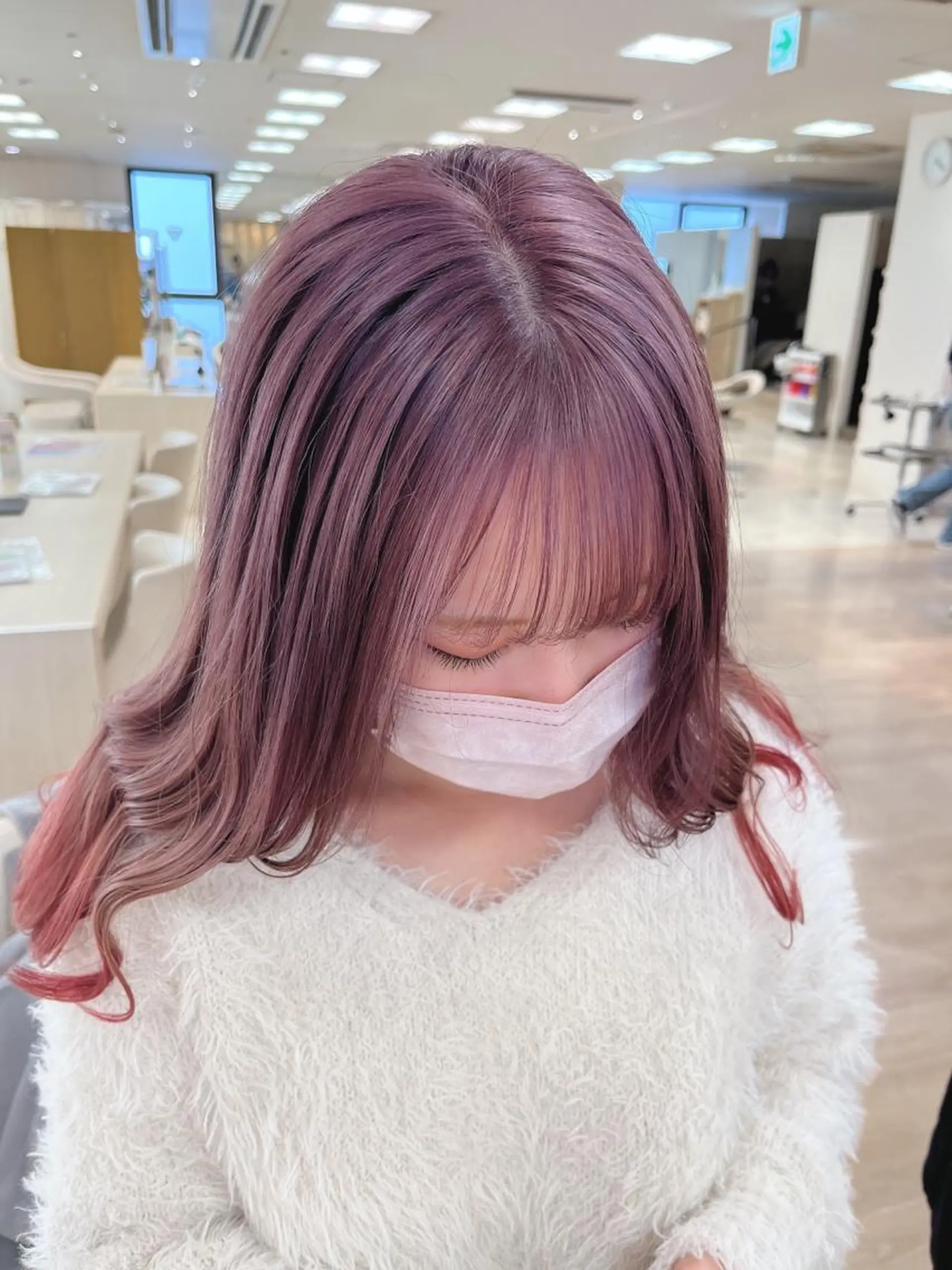 ミディアム カラー 暖色専門美容師🎀 お客様満足度◎のヘアスタイル