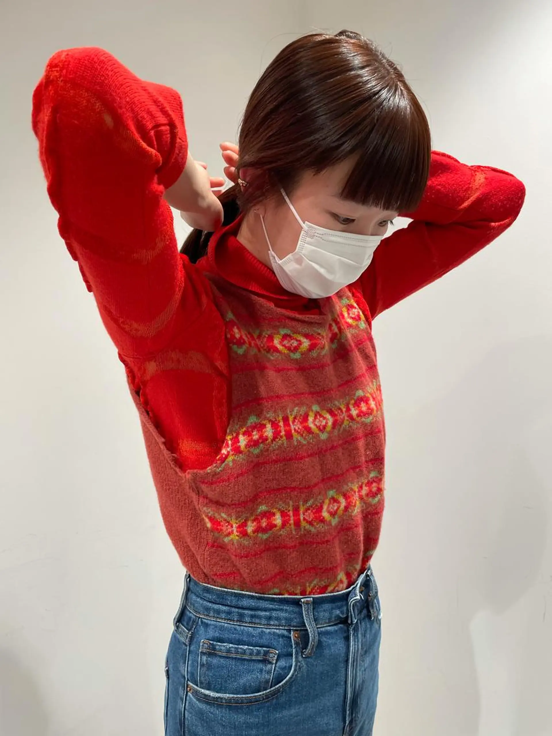 セミロング カラー 吉田一輝 外国人パーマのヘアスタイル