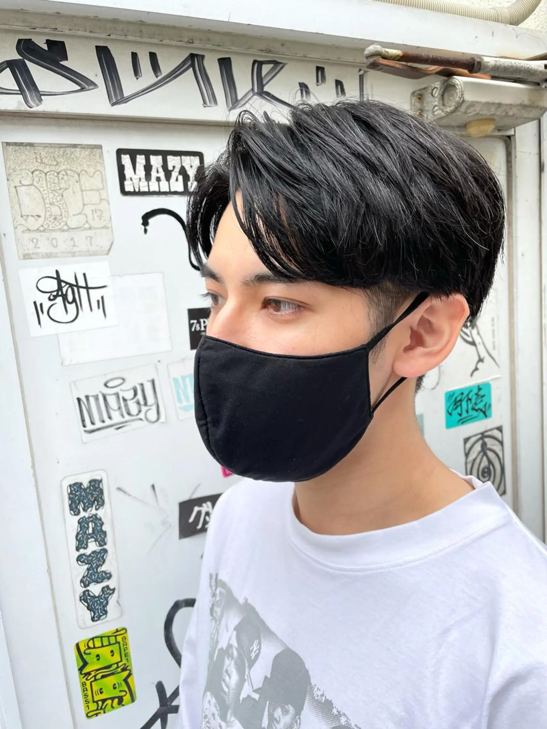 ショート メンズ センターパート メンズパーマ 【東北メンズヘア1 位受賞🥇】本間祐太のヘアスタイル