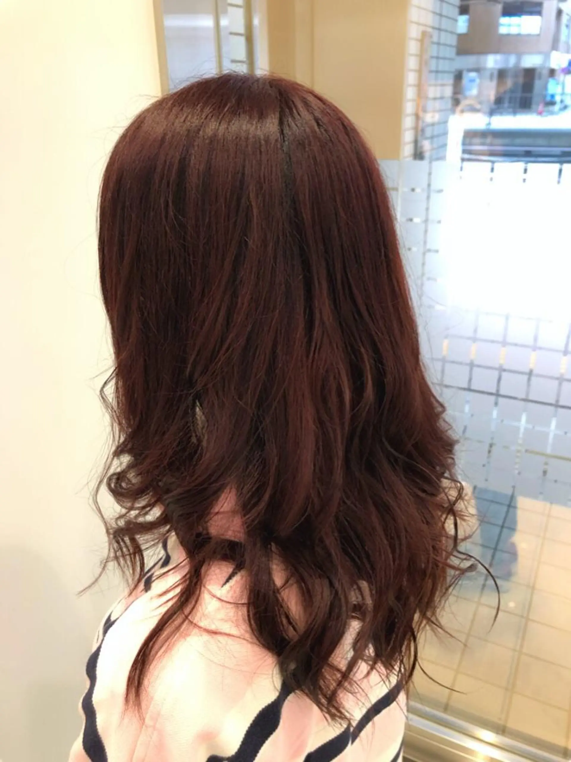 ミディアム カラー レッドカラー ヘアカラー トリートメント 宮林　努 / Ash 日野店のヘアスタイル