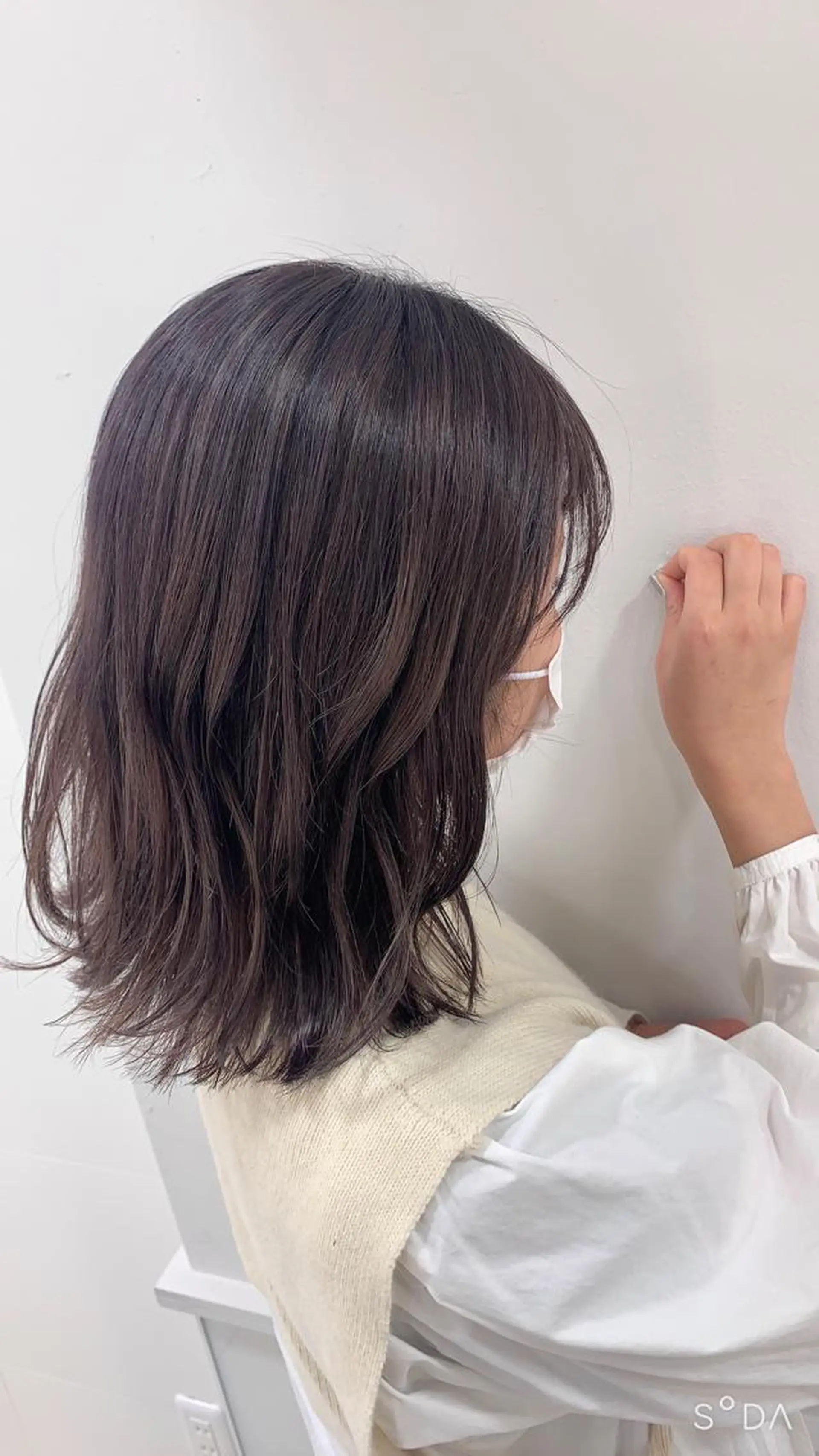 ミディアム カラー ヘアカラー トリートメント 山下恋佳/矢場町/ ブリーチ/ショートのヘアスタイル