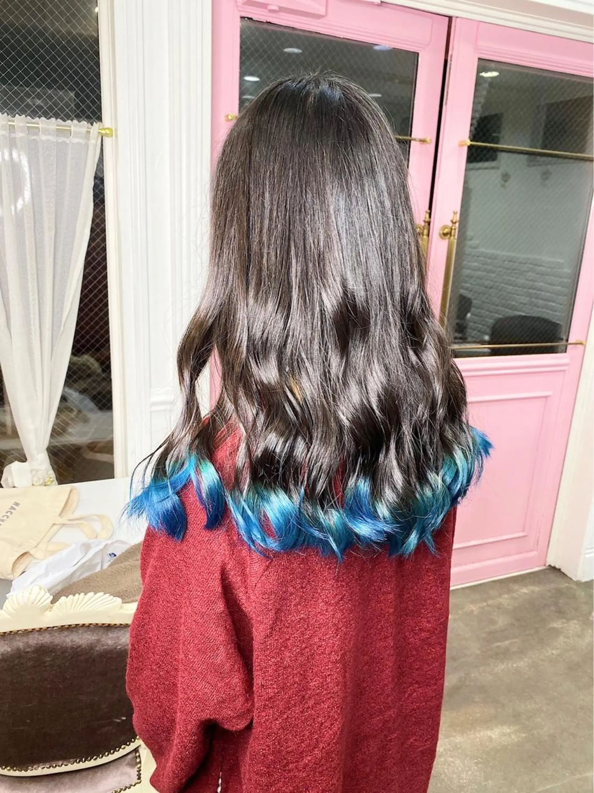 セミロング カラー メンズパーマ名人 TAKUMAのヘアスタイル