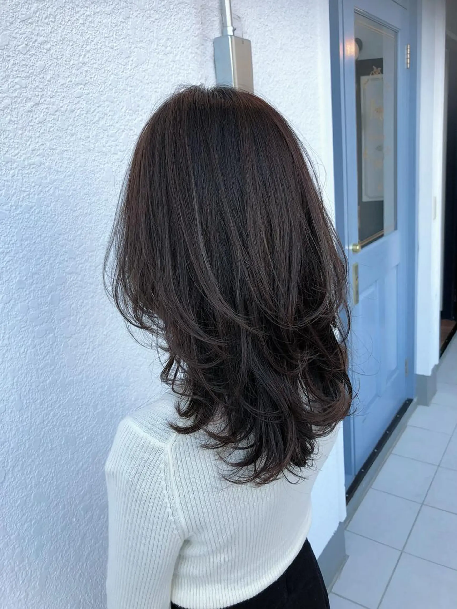 セミロング レイヤーカット カット ヘアカラー トリートメント peige 斉藤✨大人ヘアー✨のヘアスタイル