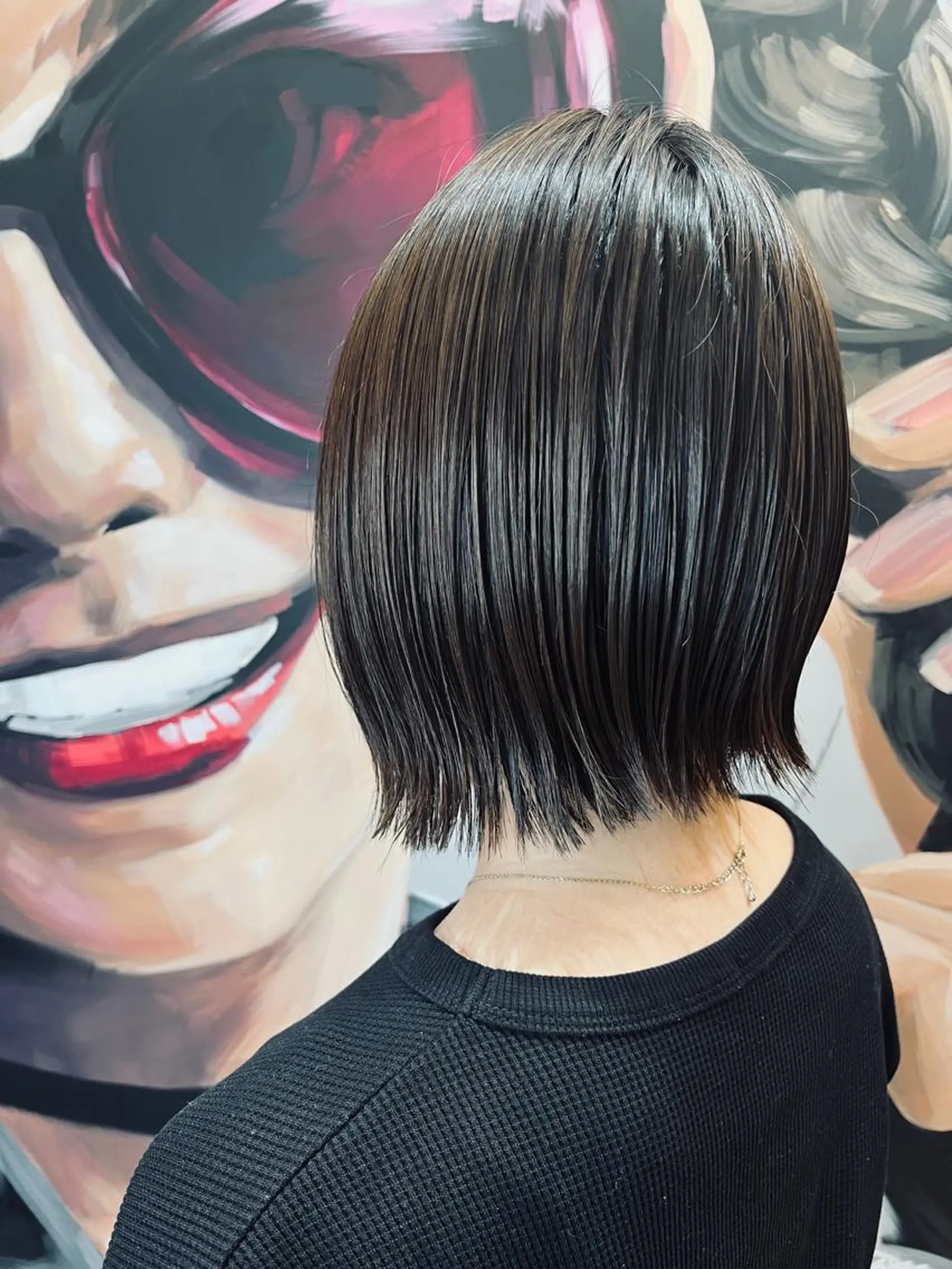 ショート カラー パーマ ヘアアレンジ メンズ キッズ ネイル マツエク・マツパ アイブロウ 切りっぱなしボブ ボブ ストレートパーマ カット 久木原 ゆりのヘアスタイル