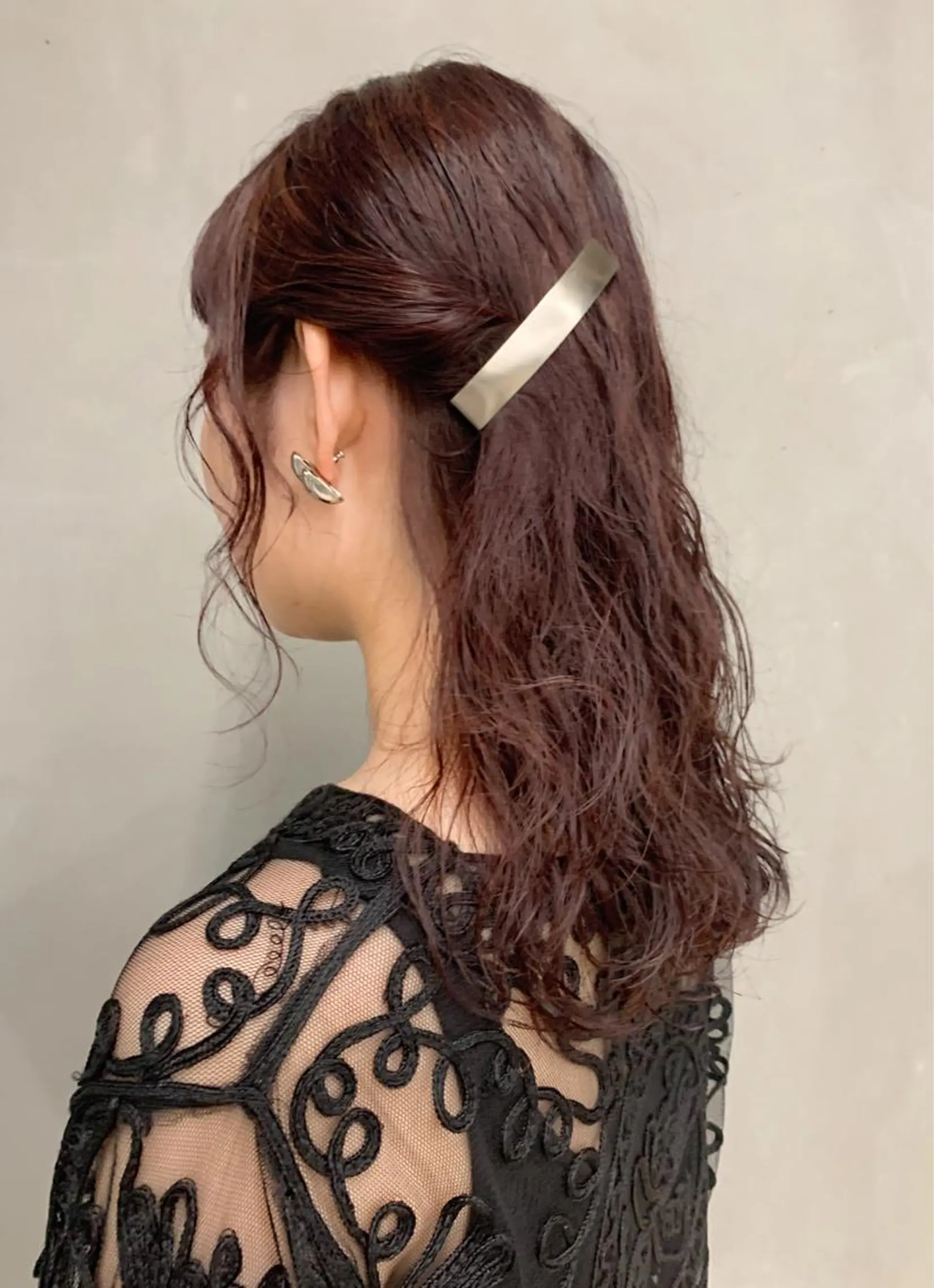 ミディアム カラー パーマ ミディアムパーマ ピンクカラー バイオレットカラー sakoda shunkiのヘアスタイル