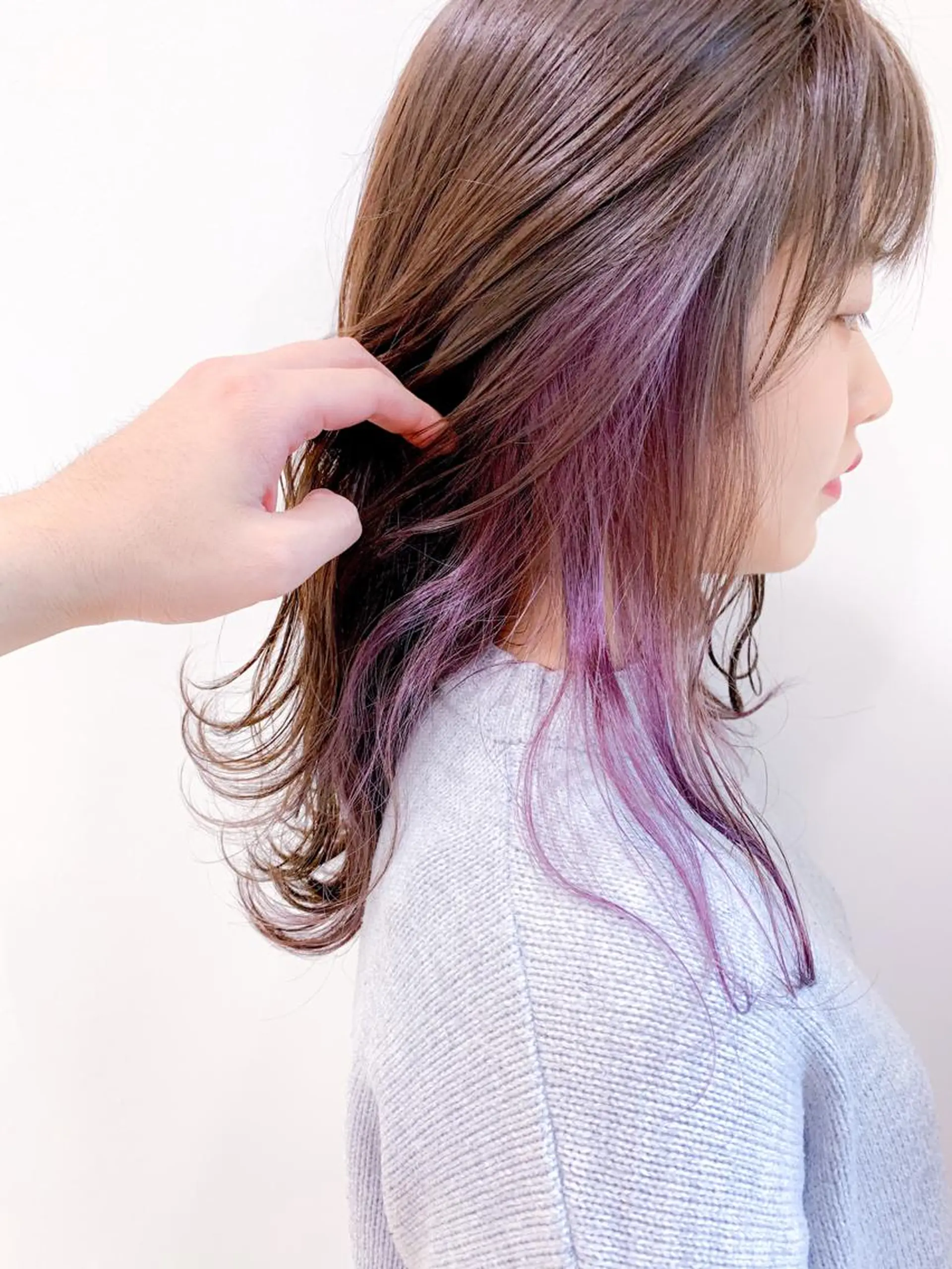 セミロング カラー 縮毛矯正/髪質改善 /韓国風　山川春輝のヘアスタイル