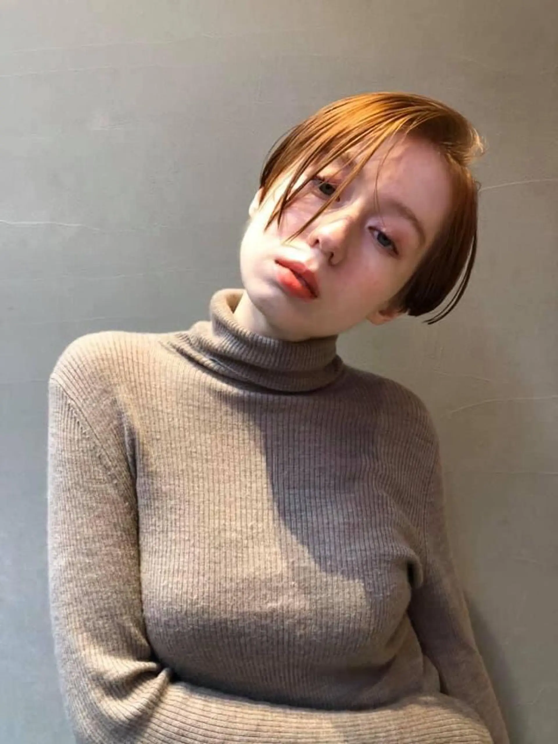 ショート カット ヘアカラー トリートメント ボブ♡柔らかいカラー 實松栞理のヘアスタイル