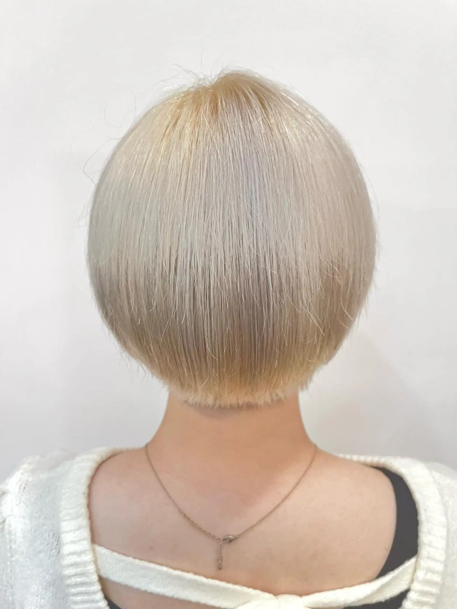 ショート カラー ブリーチ ブロンド ホワイトブロンド ロングレイヤー 🤍山内　飛鳥🤍のヘアスタイル