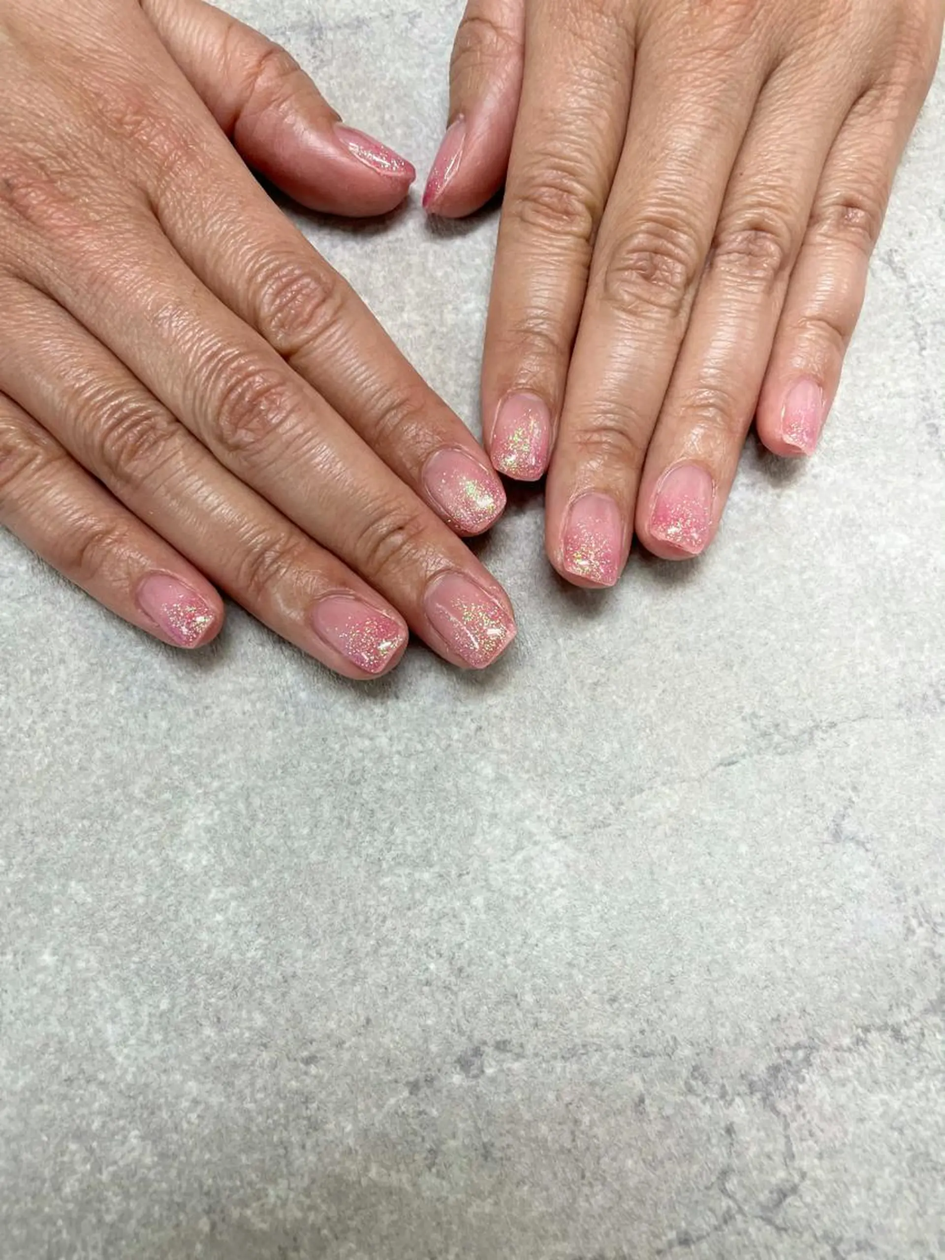 ネイル グラデーション ラメ(グリッター) ラメグラデーション ハンドネイル FASTNAIL PLUS 新宿店のネイルデザイン