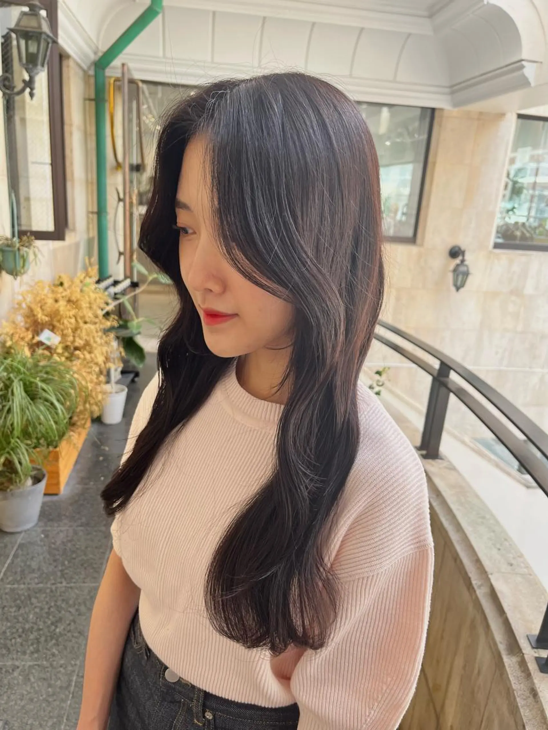 ロング カラー ブリーチ ダブルカラー ハイライトカラー ブリーチなしカラー ハイライト カット ヘアカラー トリートメント ブリーチなし✨艶髪 カラー𓃲YAGIのヘアスタイル