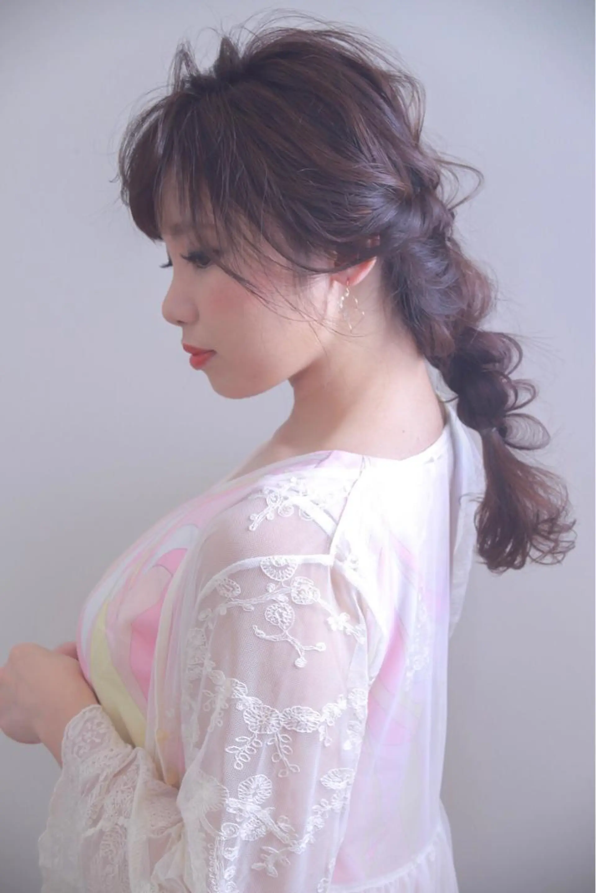 セミロング カラー ヘアアレンジ 伊藤 裕貴のヘアスタイル