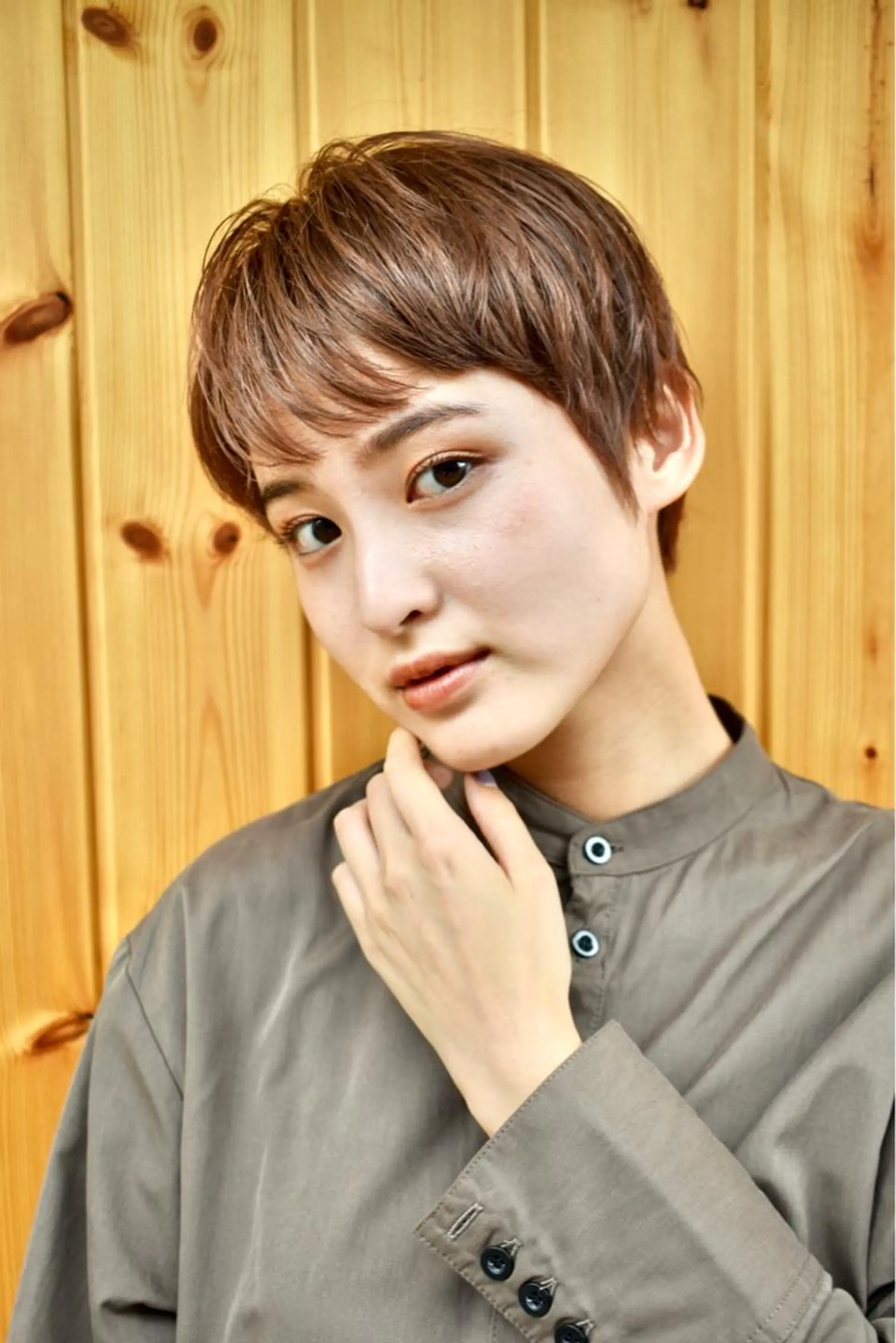 ショート オレンジブラウン ショートヘア 【ブゾン高田馬場】 ☀️小岩太陽☀️のヘアスタイル